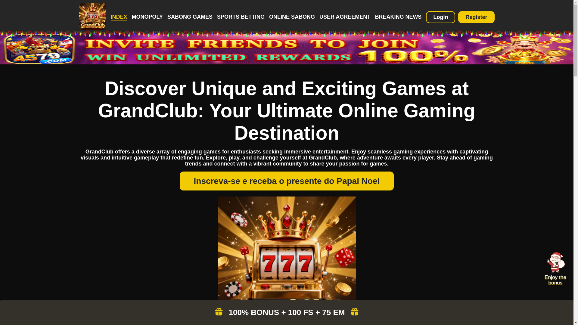 website screenshot of https://grandclubapp.com/