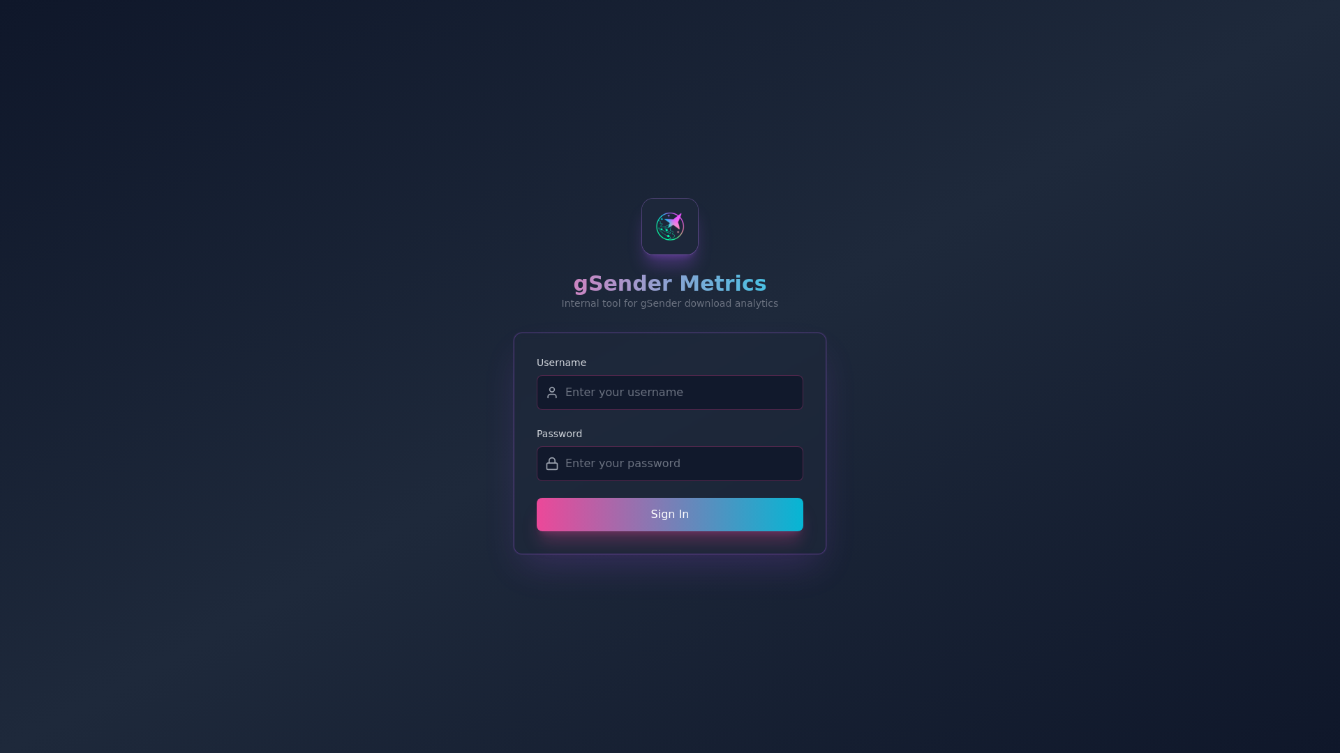 website screenshot of https://gsender-metrics.pages.dev/