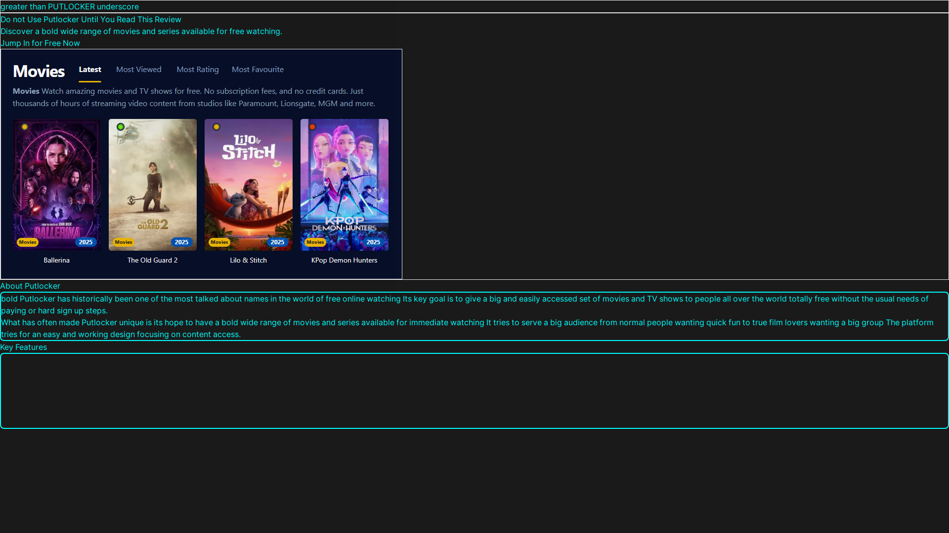 website screenshot of https://putlocker-b4ze.pages.dev/
