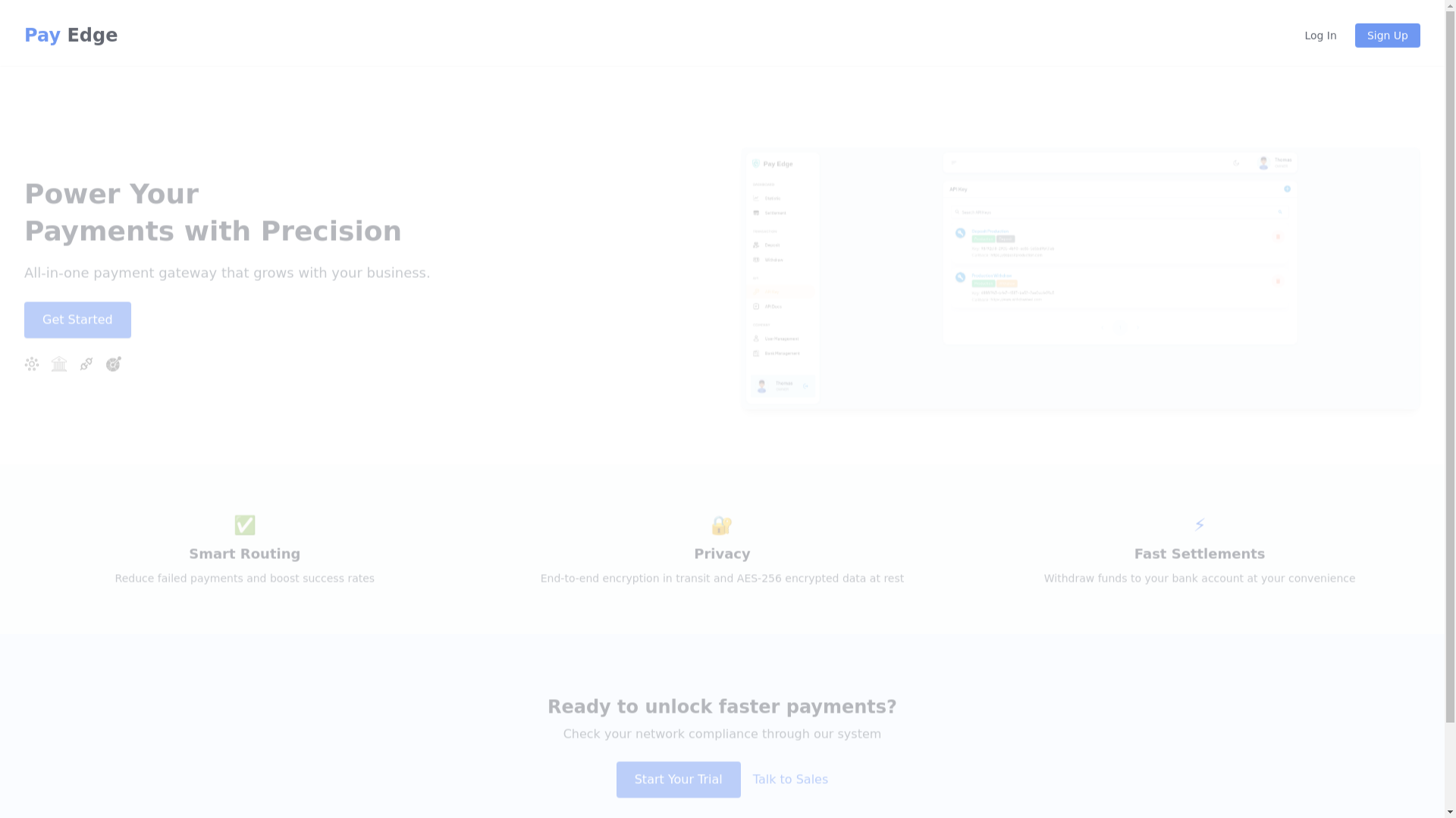 website screenshot of https://payedge-landing.pages.dev/