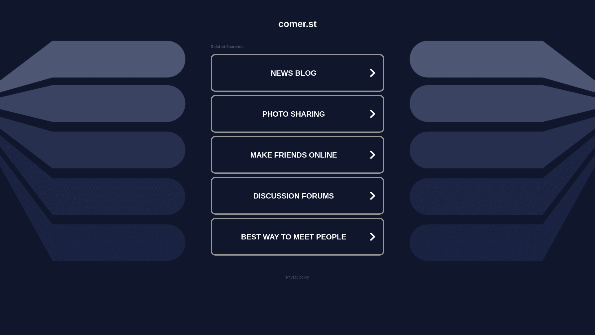 website screenshot of https://comer.st/