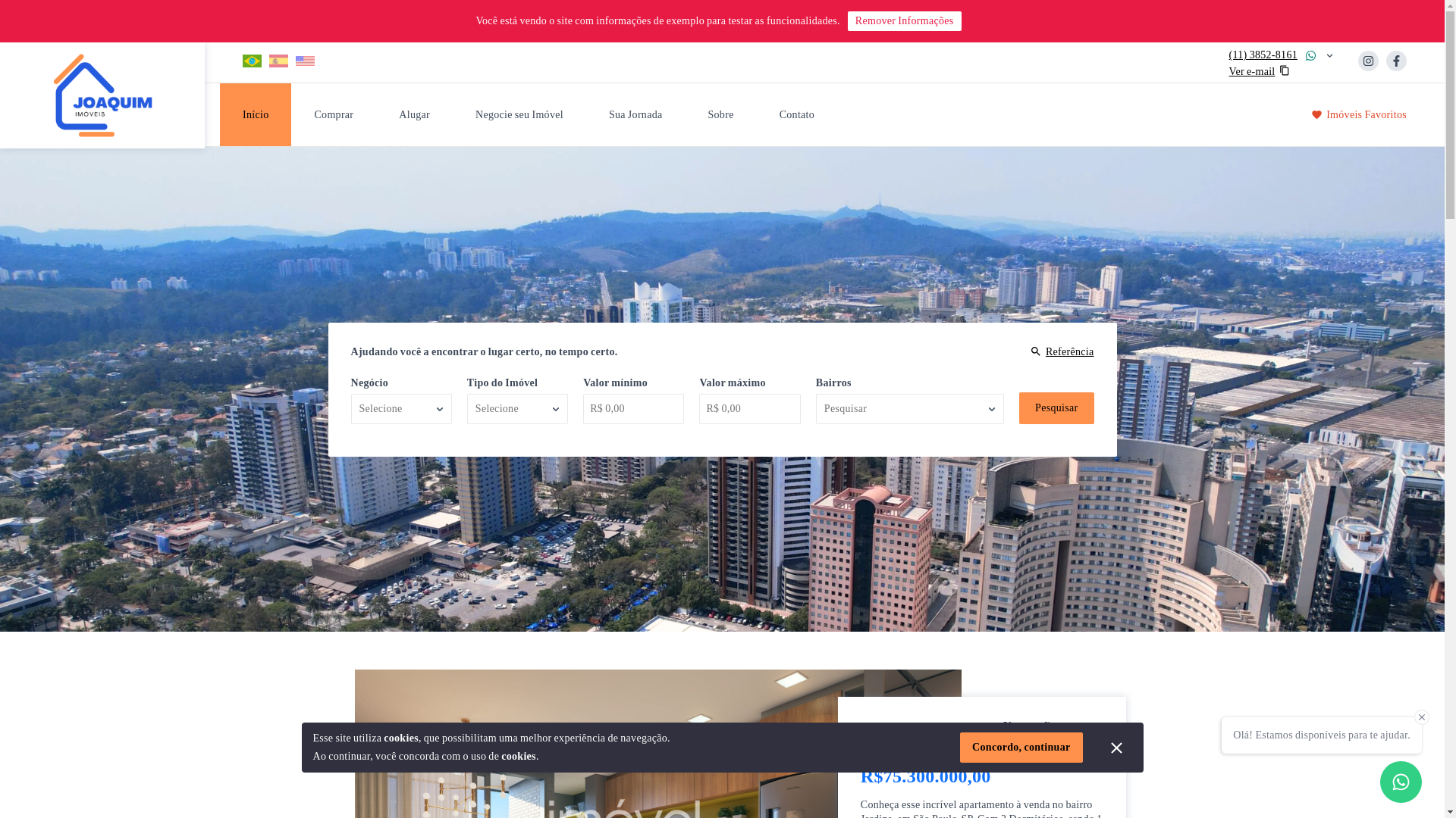 website screenshot of https://joaquimadmdeimoveis.com.br/