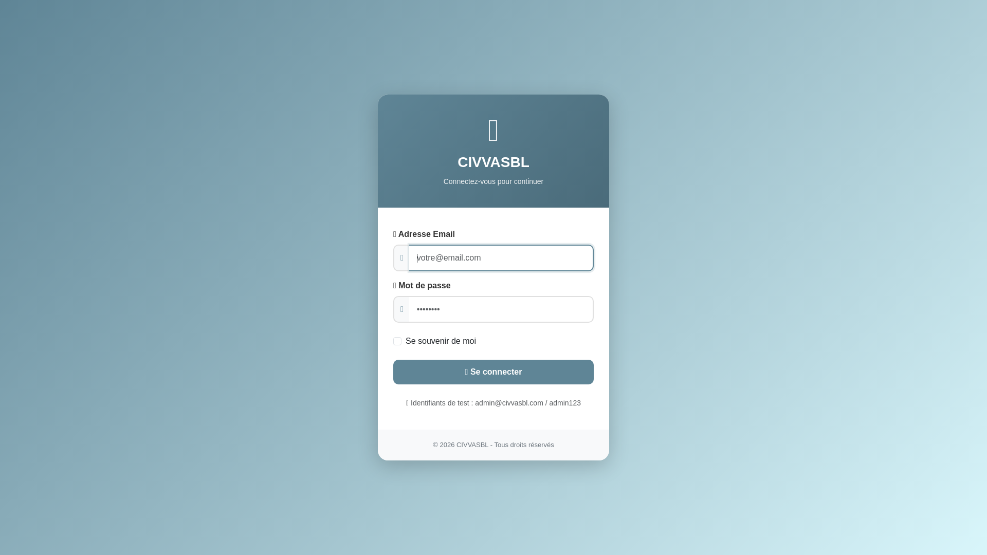 website screenshot of https://civvasbl.com/