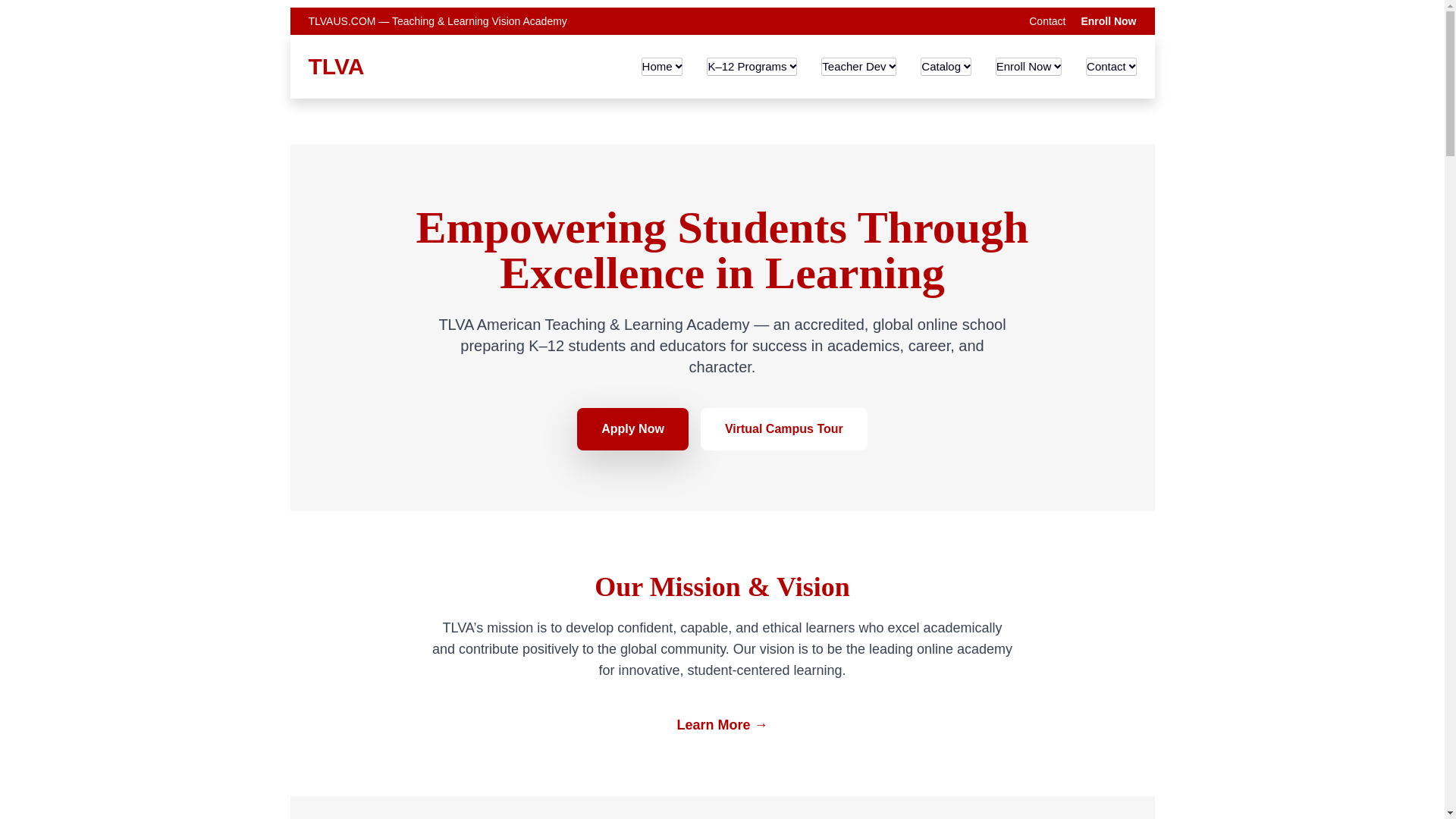 website screenshot of https://tlvaus.com/