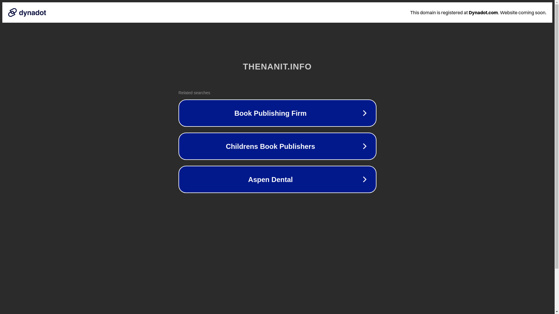 website screenshot of https://thenanit.info/
