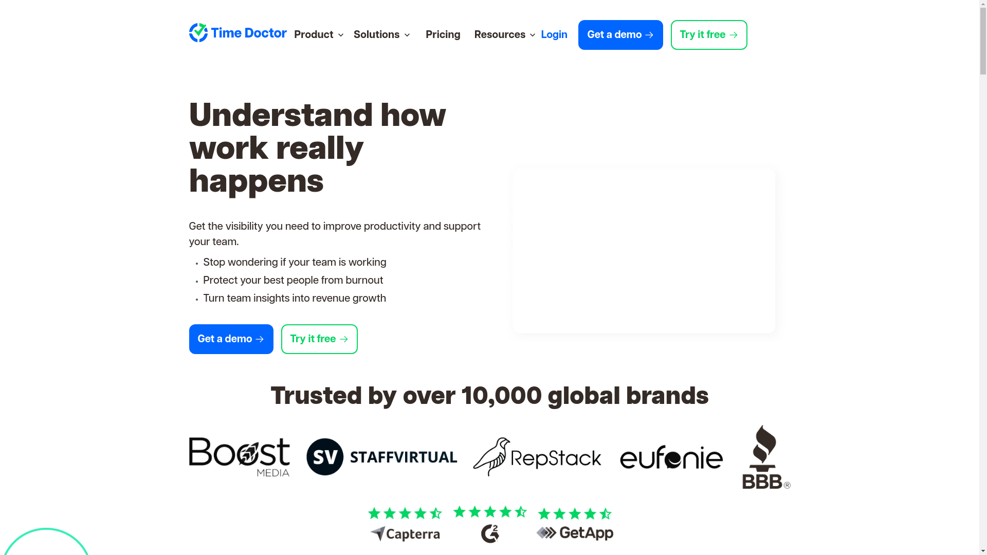 website screenshot of https://timedoctorsolution.com/