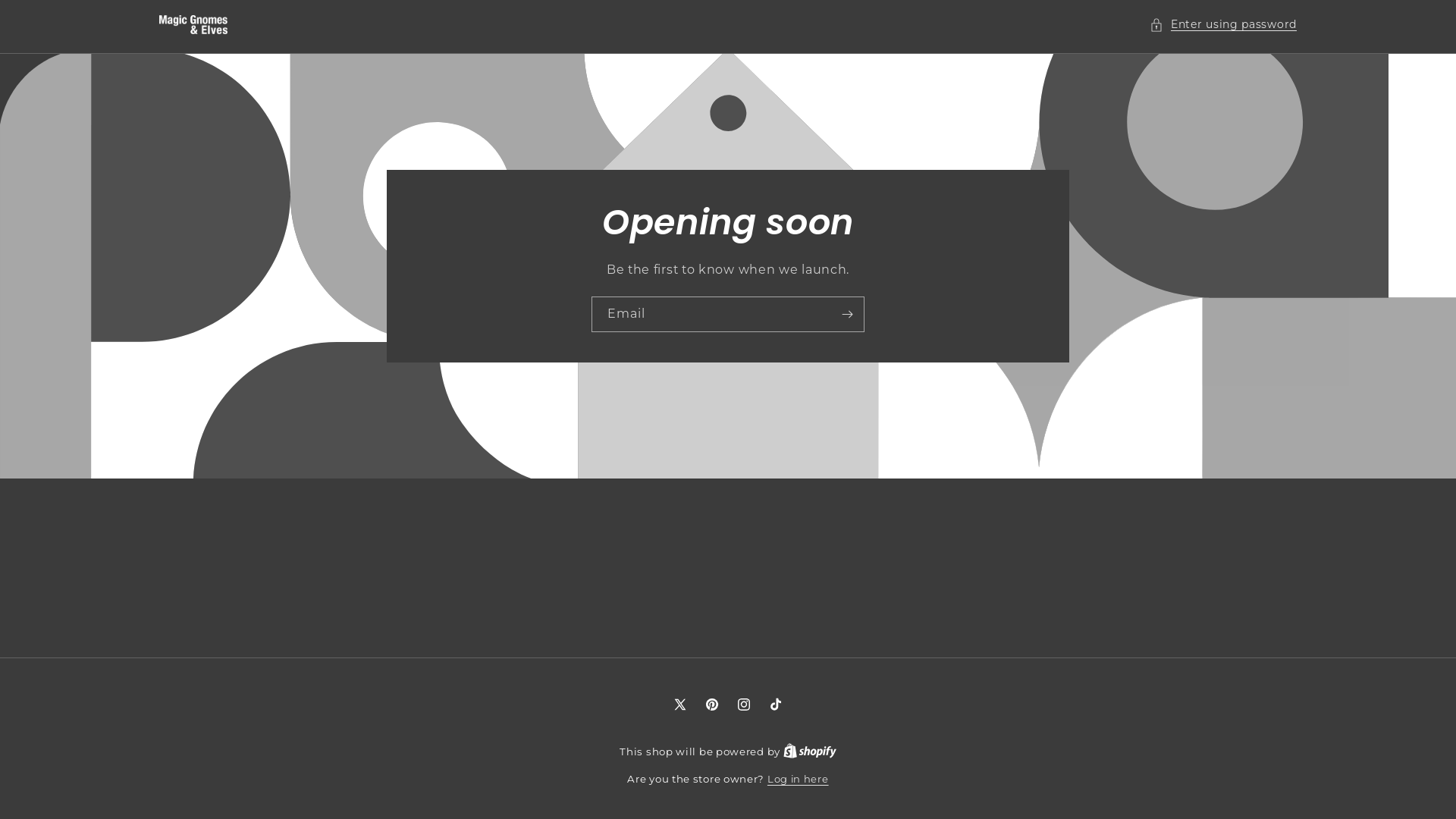 website screenshot of https://magicgnomeselves-shop.com/