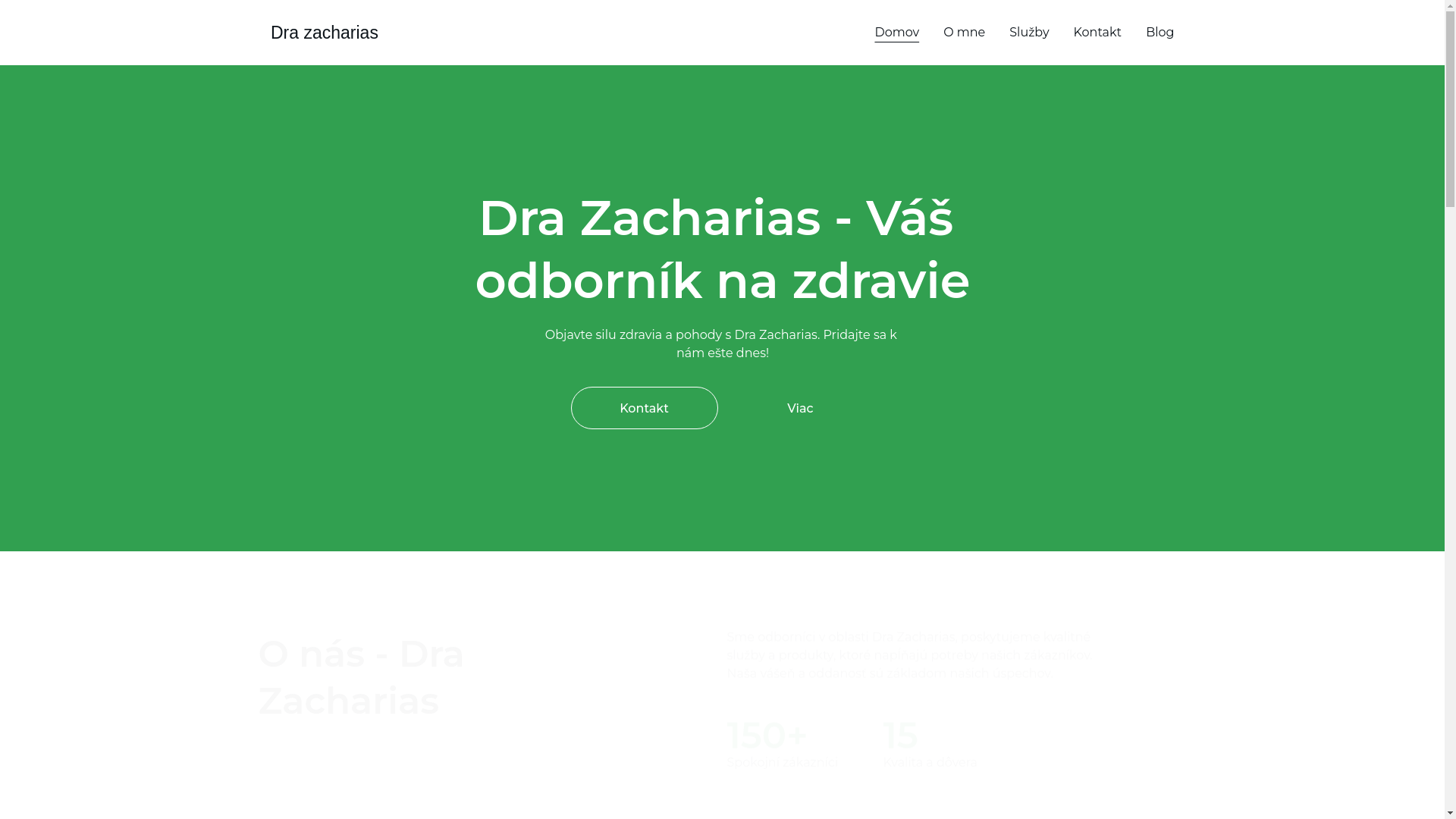 website screenshot of https://drazacharias.blog.br/