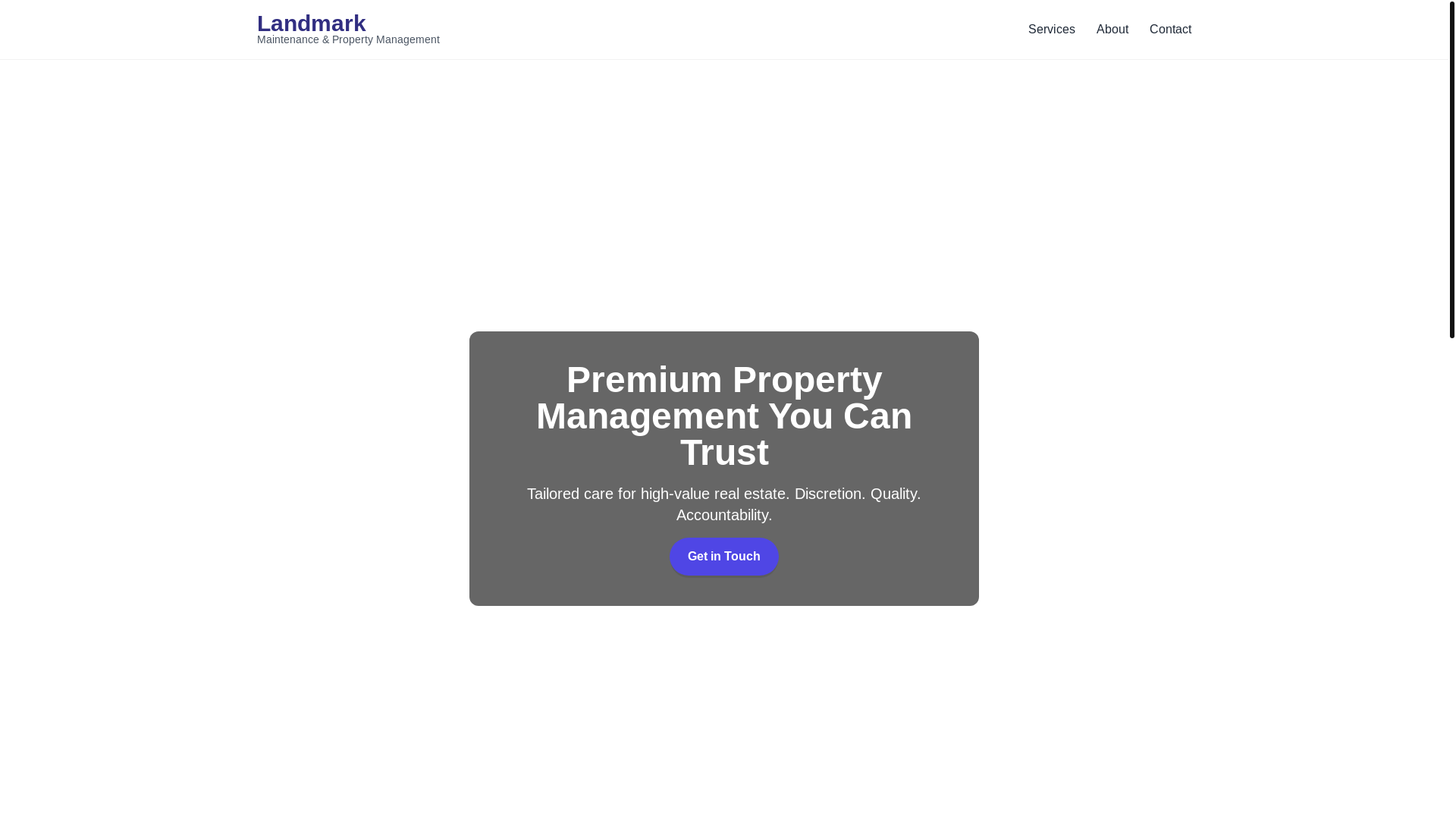 website screenshot of https://landmark-2lh.pages.dev/