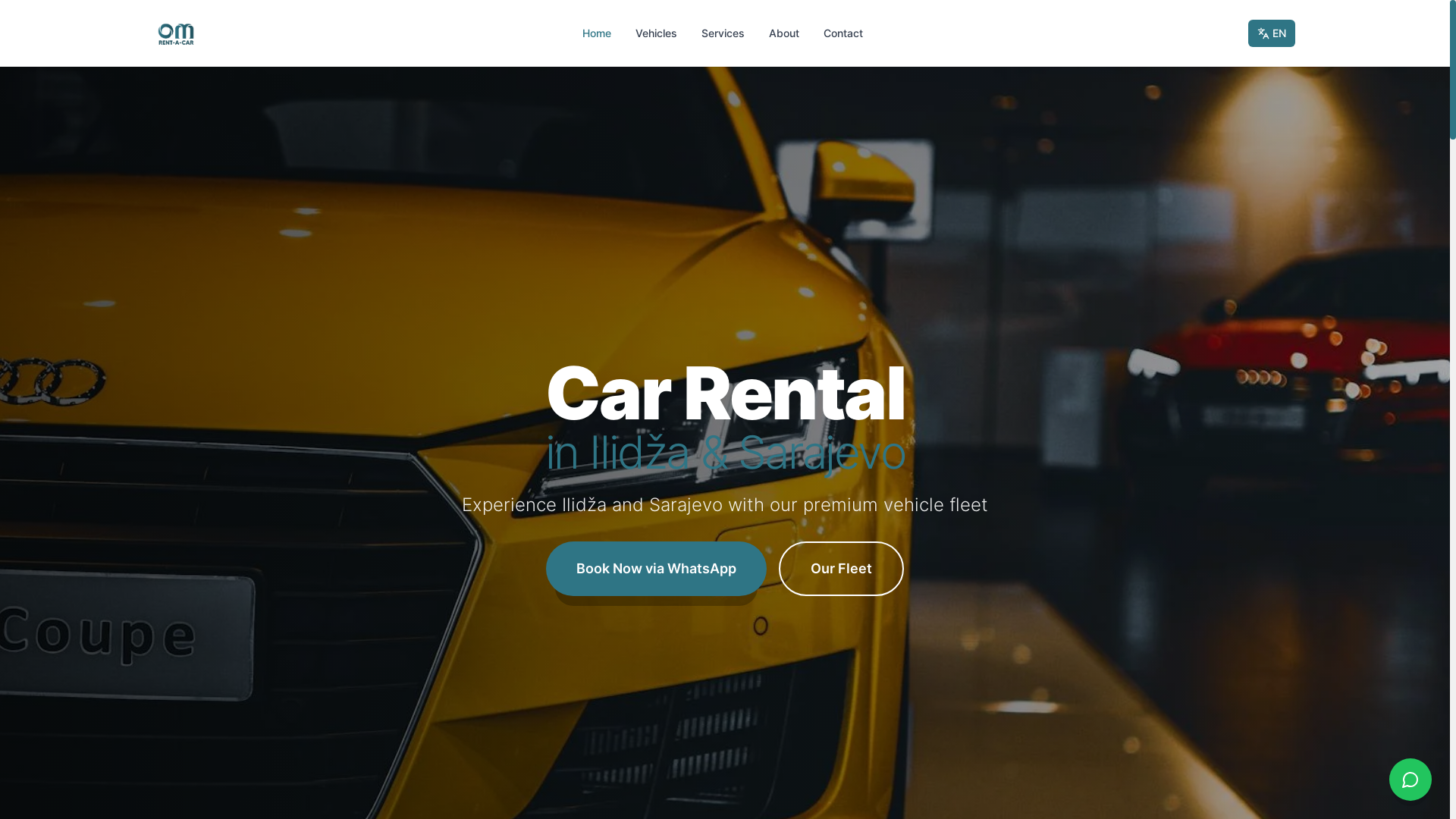 website screenshot of https://rentacarom.com/