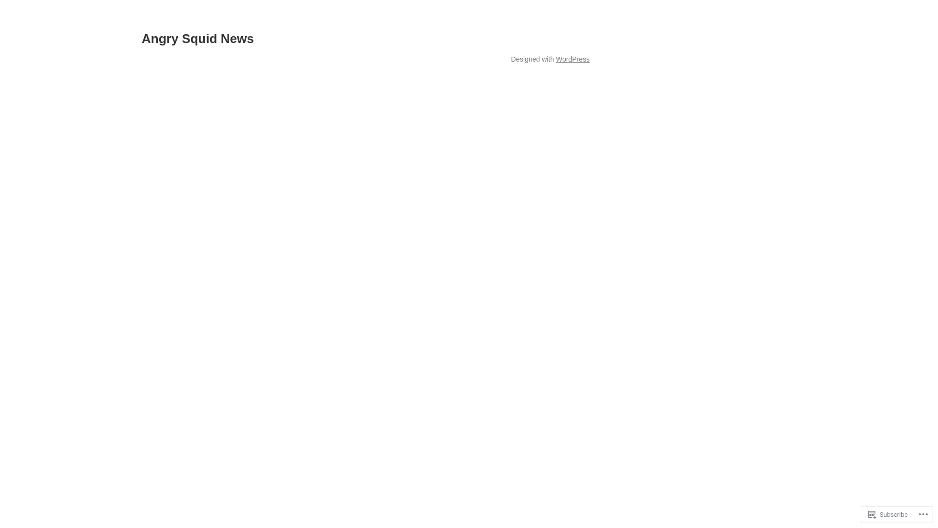 website screenshot of https://angrysquidnews.com/