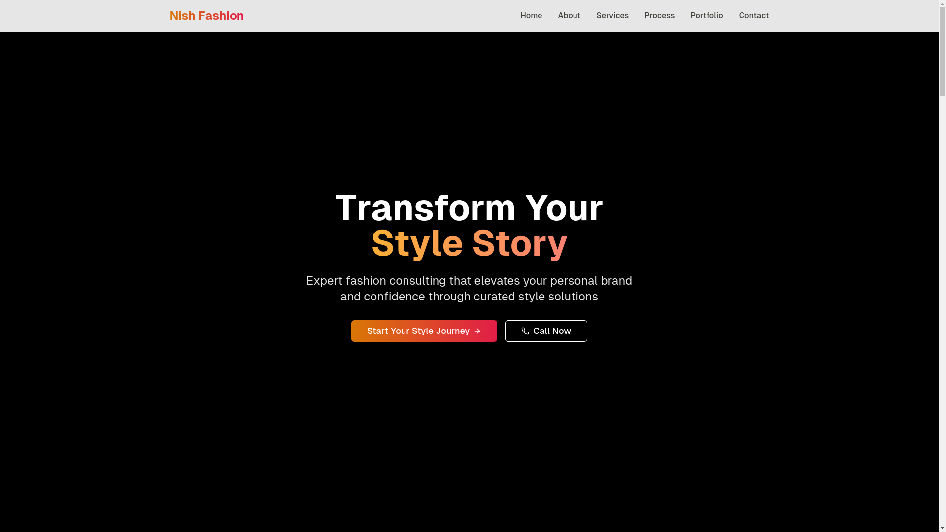 website screenshot of https://nishparyani.com/