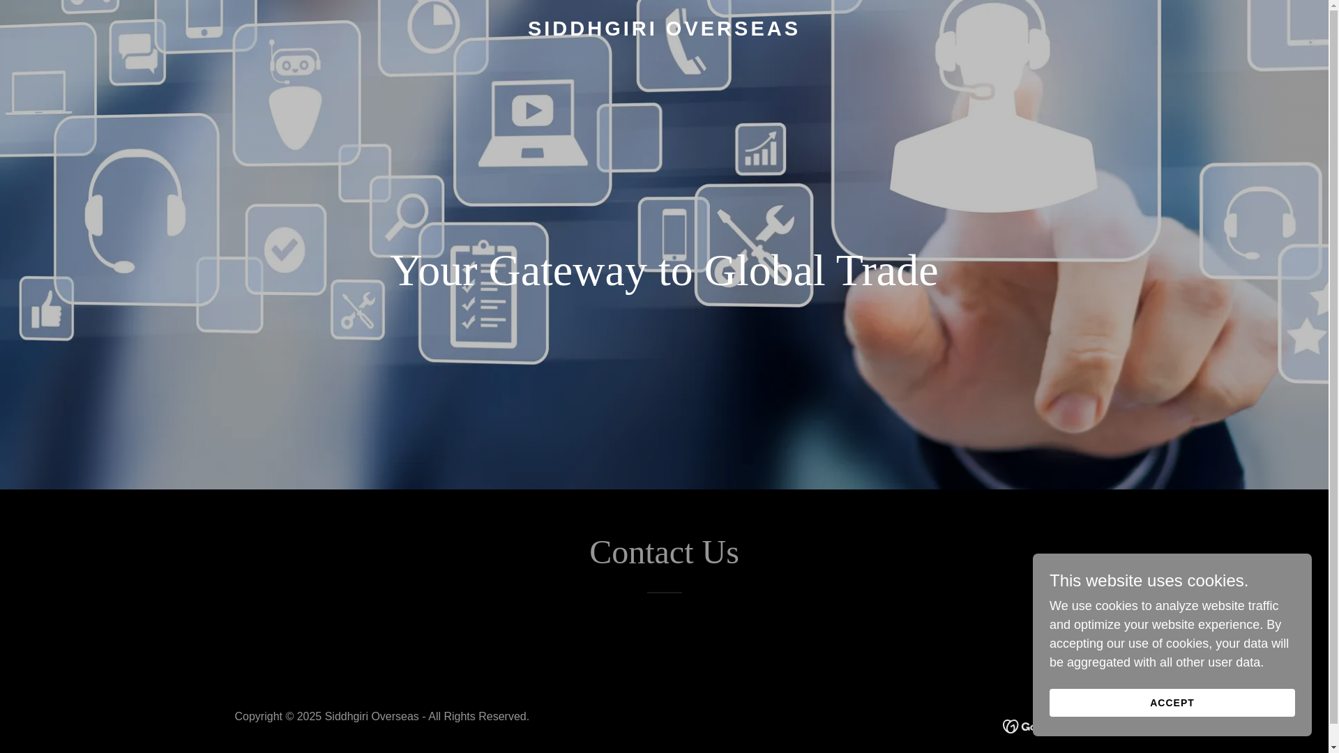 website screenshot of https://siddhgirioverseas.com/