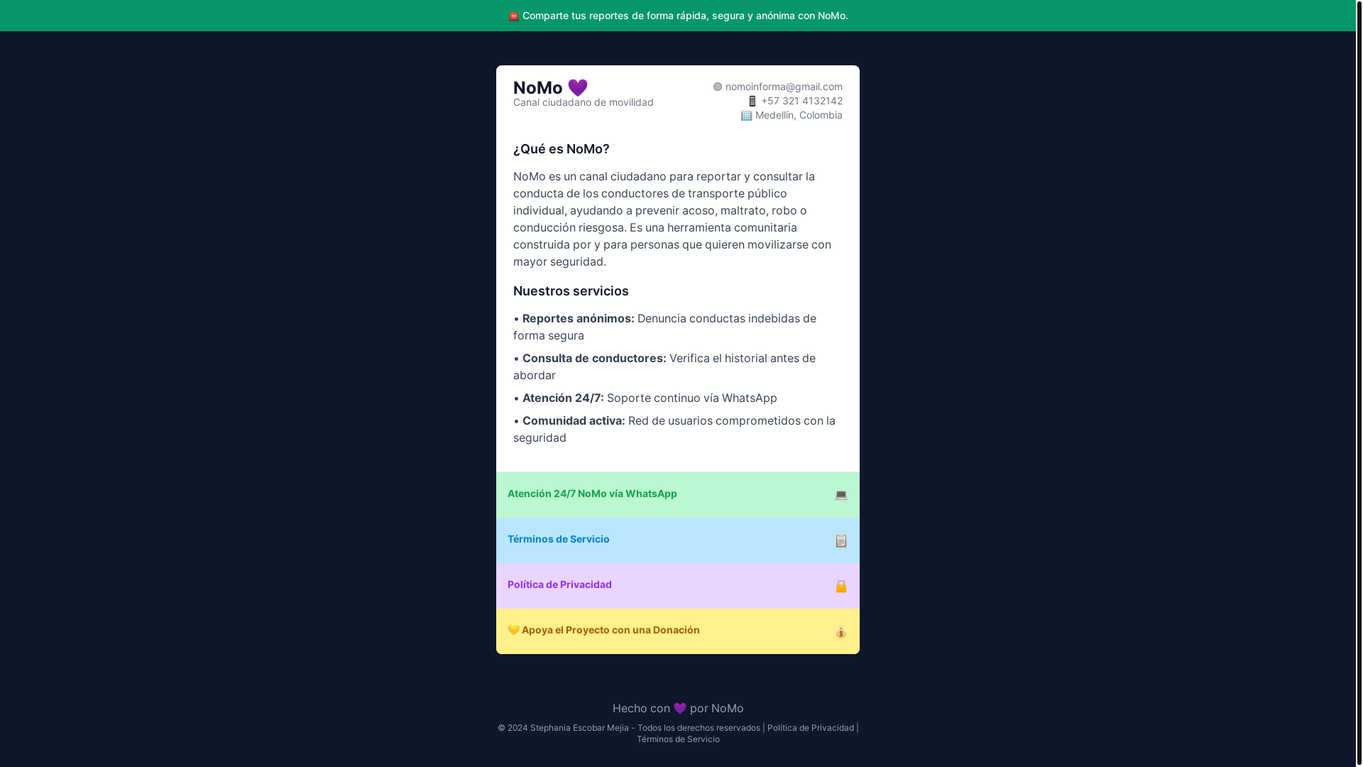 website screenshot of https://nomo-landing.pages.dev/