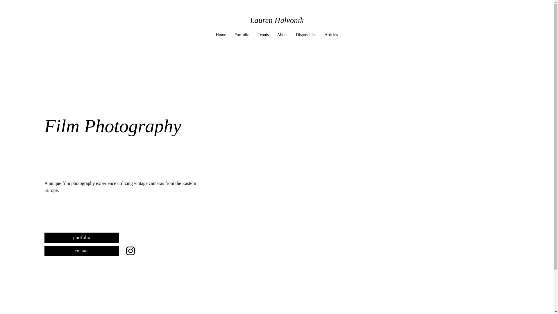 website screenshot of https://laurenhalvonik.com/