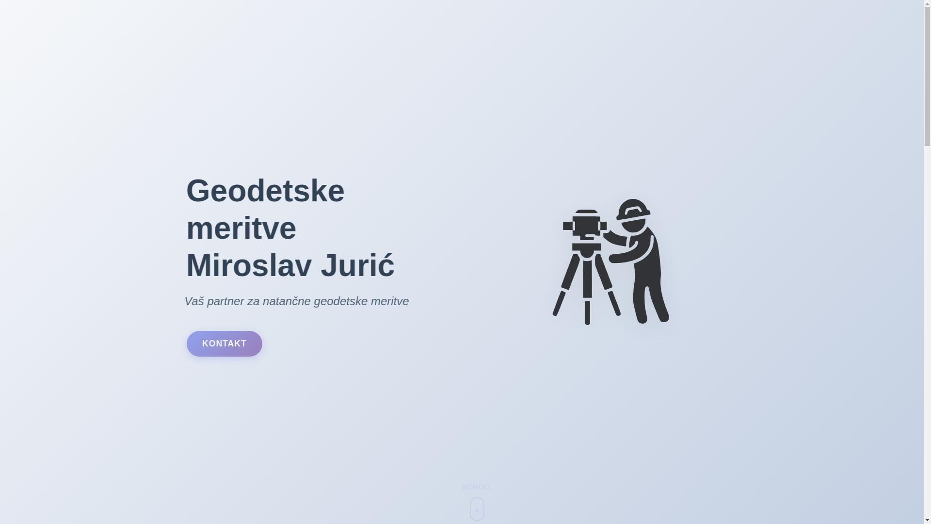 website screenshot of https://geodetskemeritve.si/