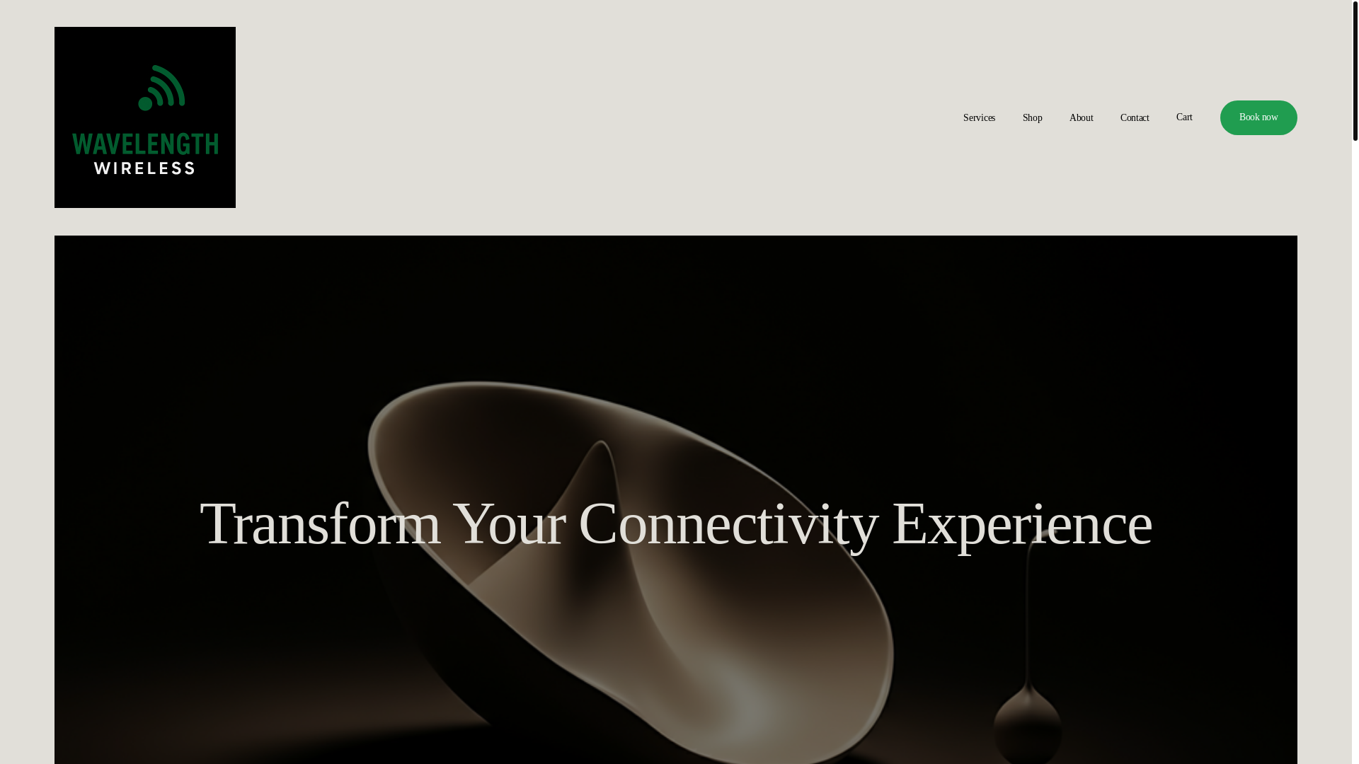 website screenshot of https://wavelengthwireless.net/