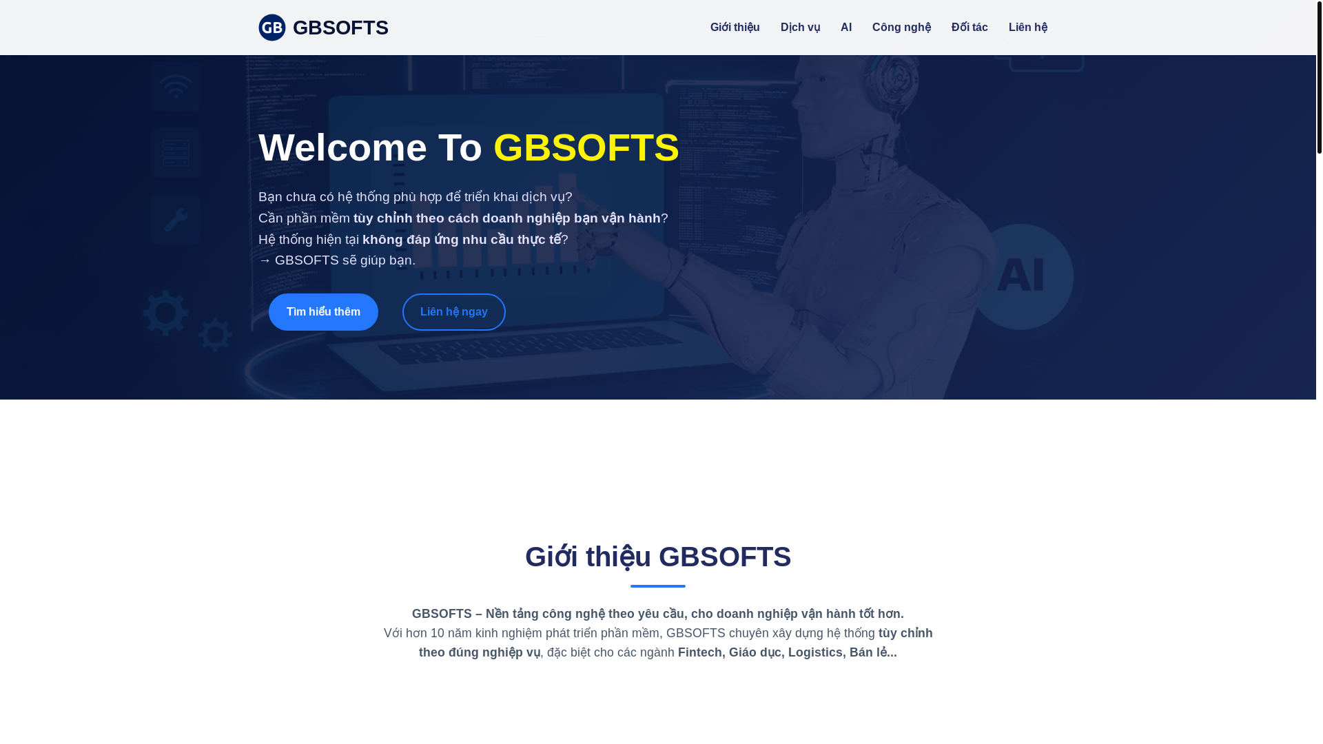 website screenshot of https://gbsofts-website.pages.dev/