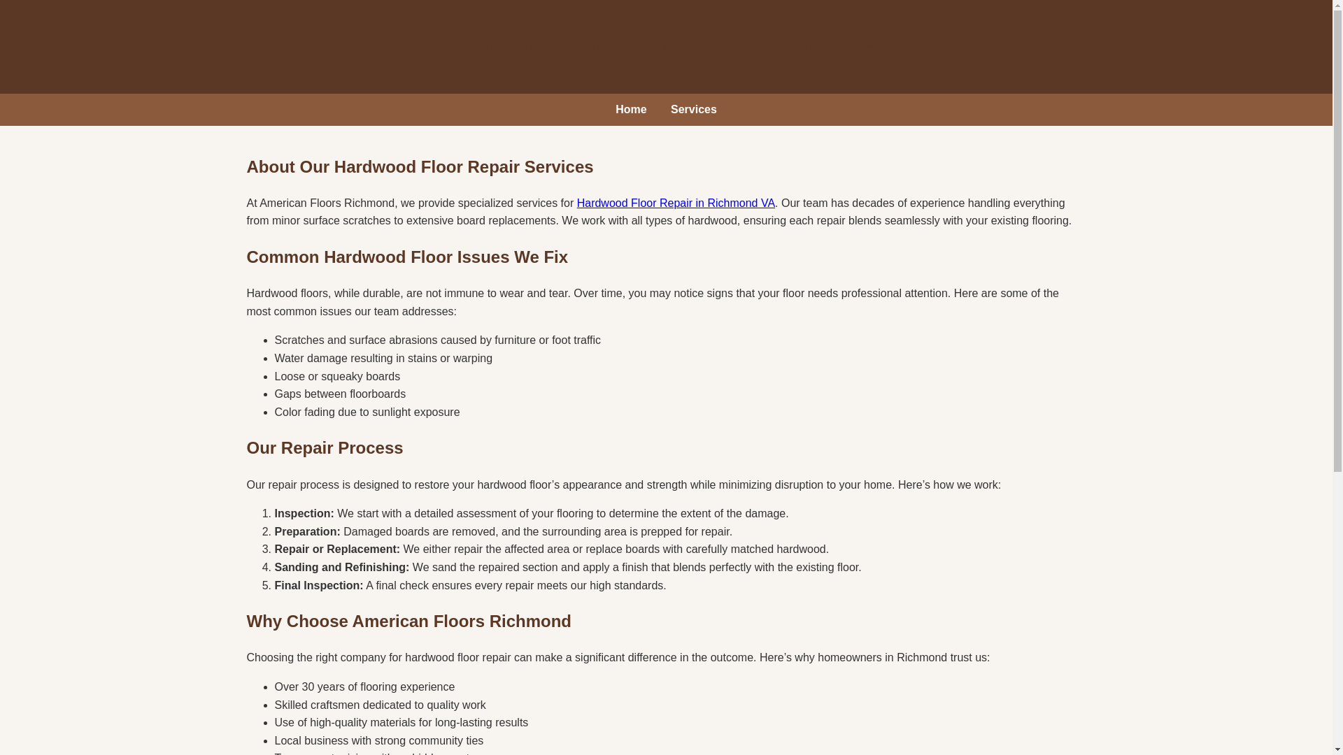 website screenshot of https://richmond-va-hardwood-repair-services.pages.dev/