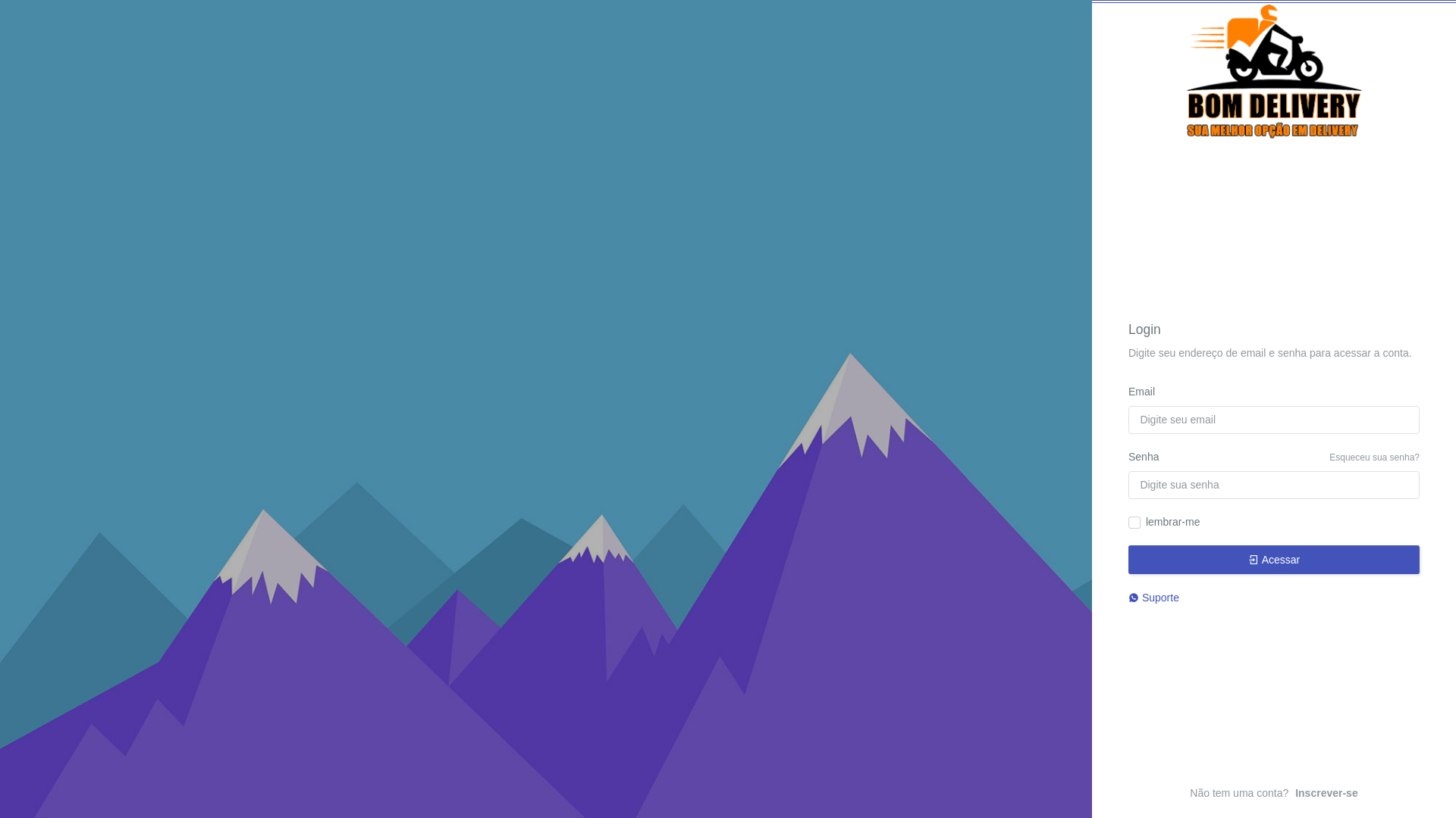 website screenshot of https://bomdelivery.com.br/