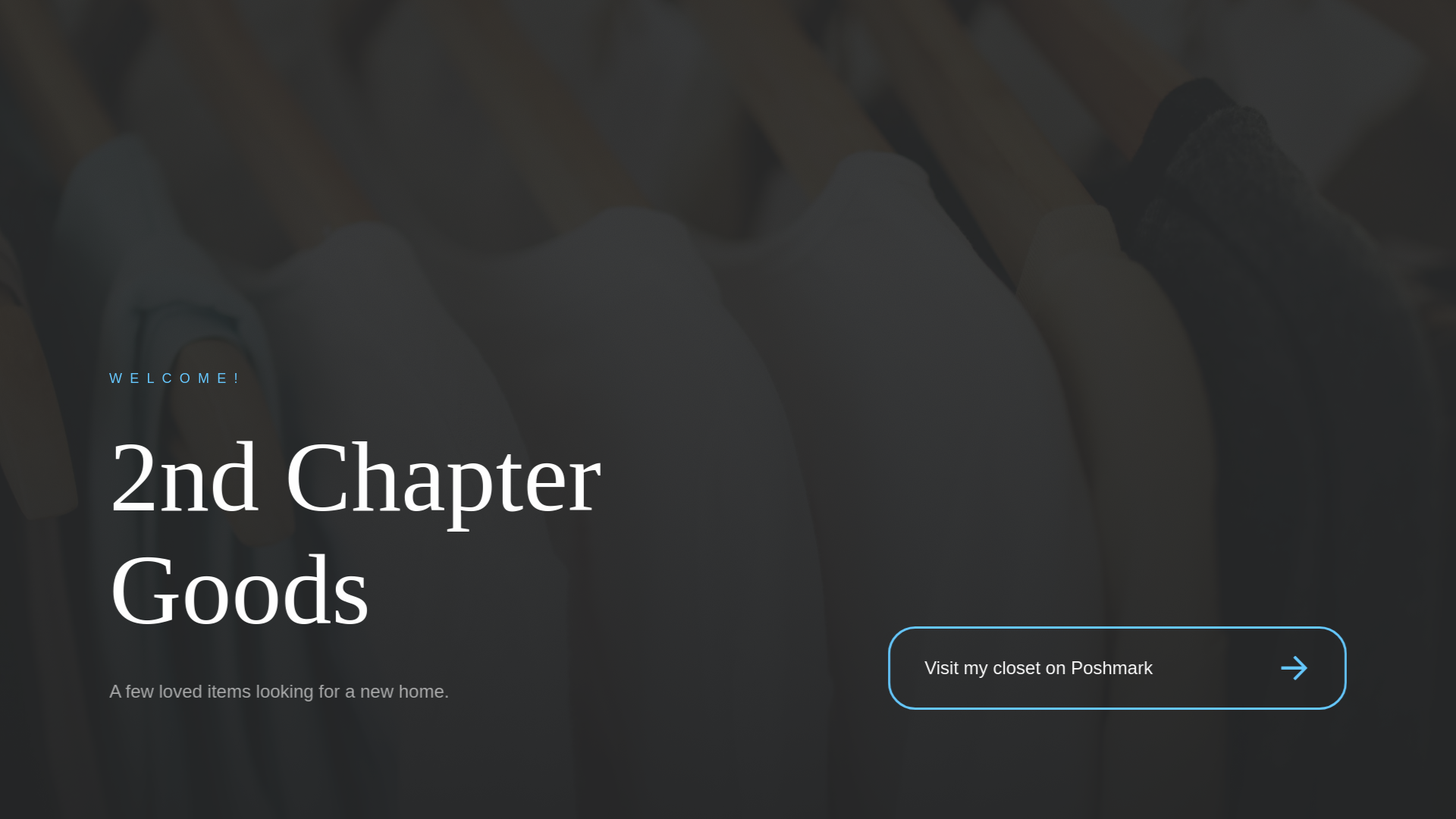 website screenshot of https://2ndchaptergoods.com/