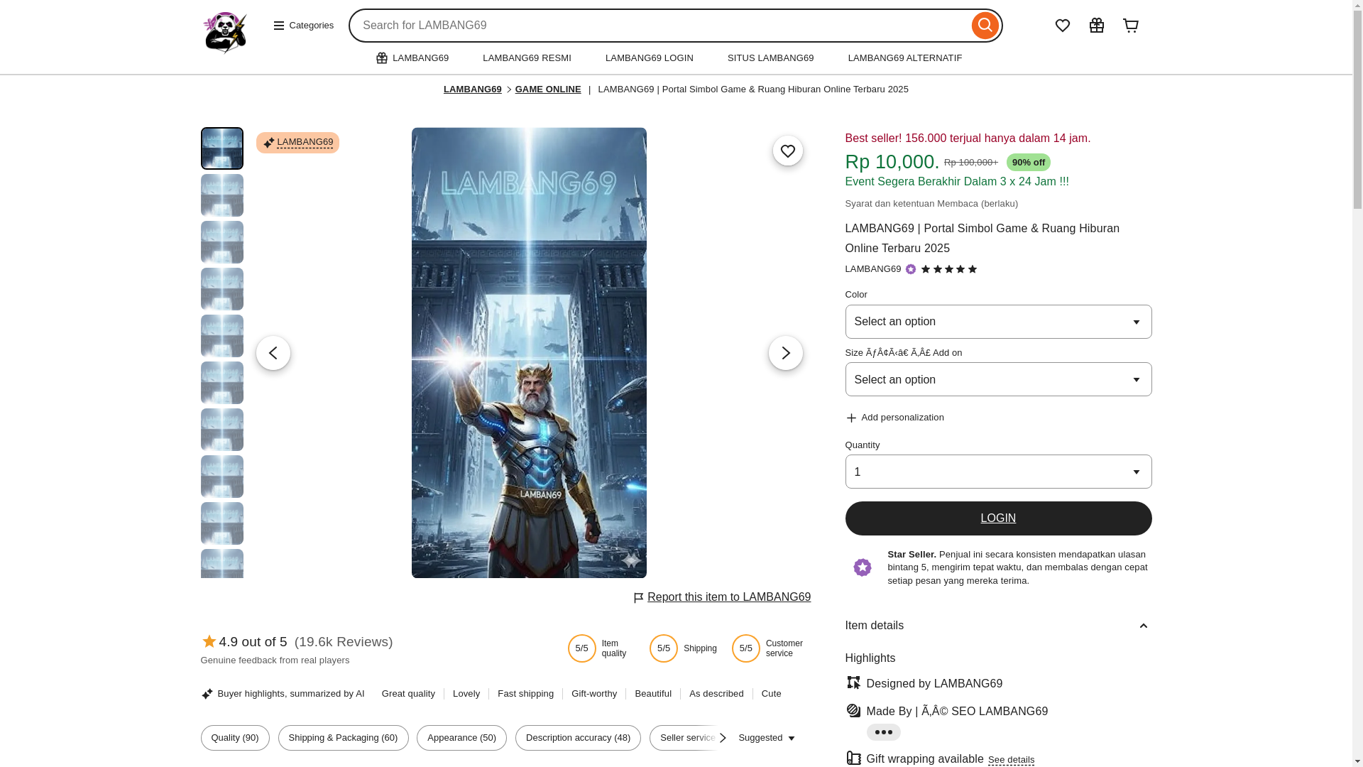 website screenshot of https://lambang69.org/