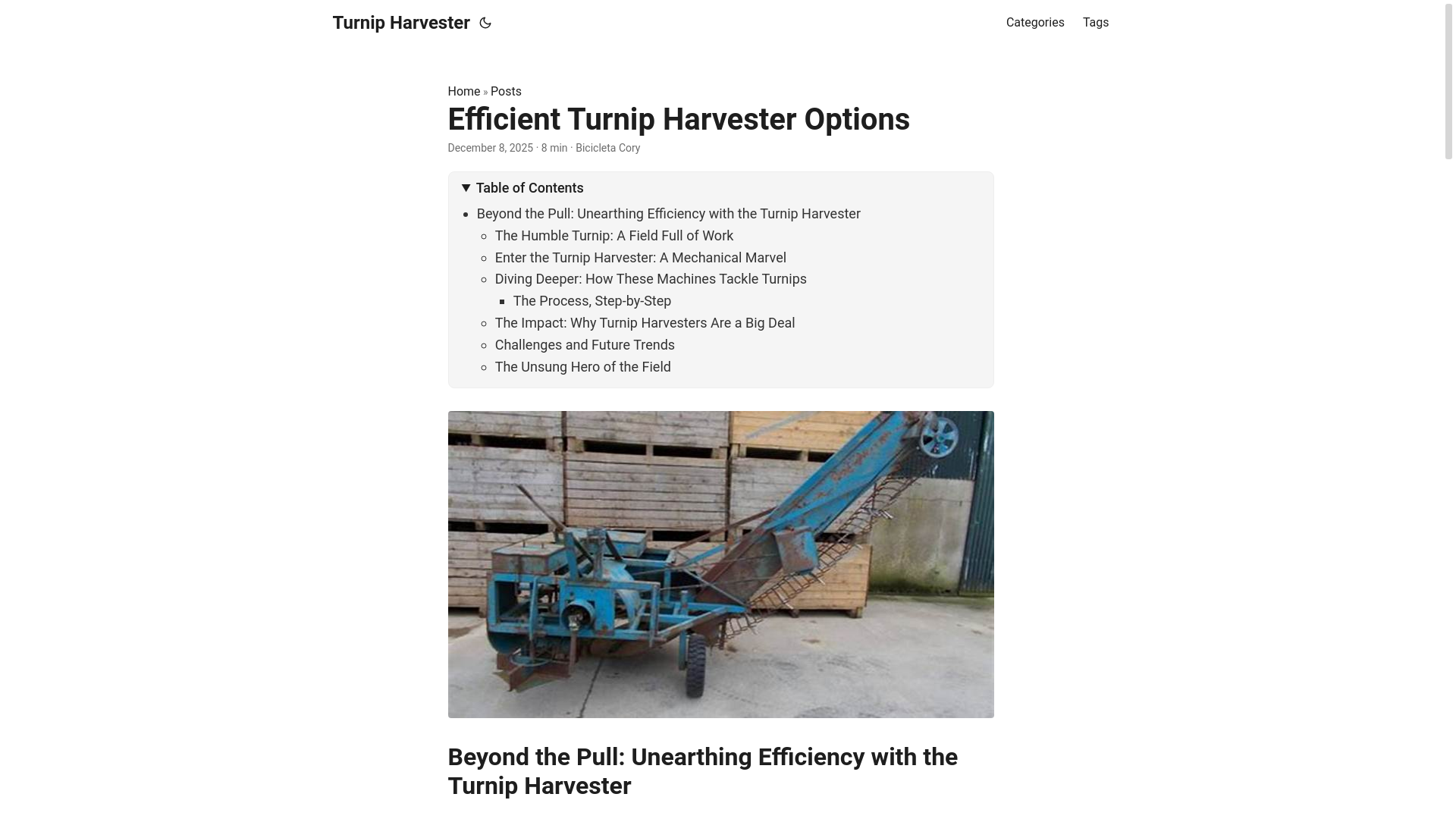 website screenshot of https://turnipharvester.pages.dev/
