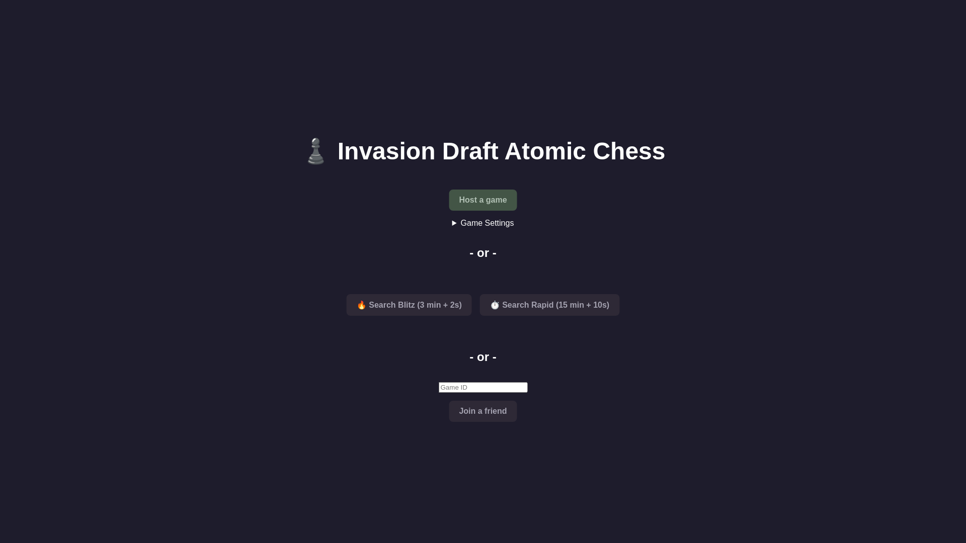 website screenshot of https://idachess.com/