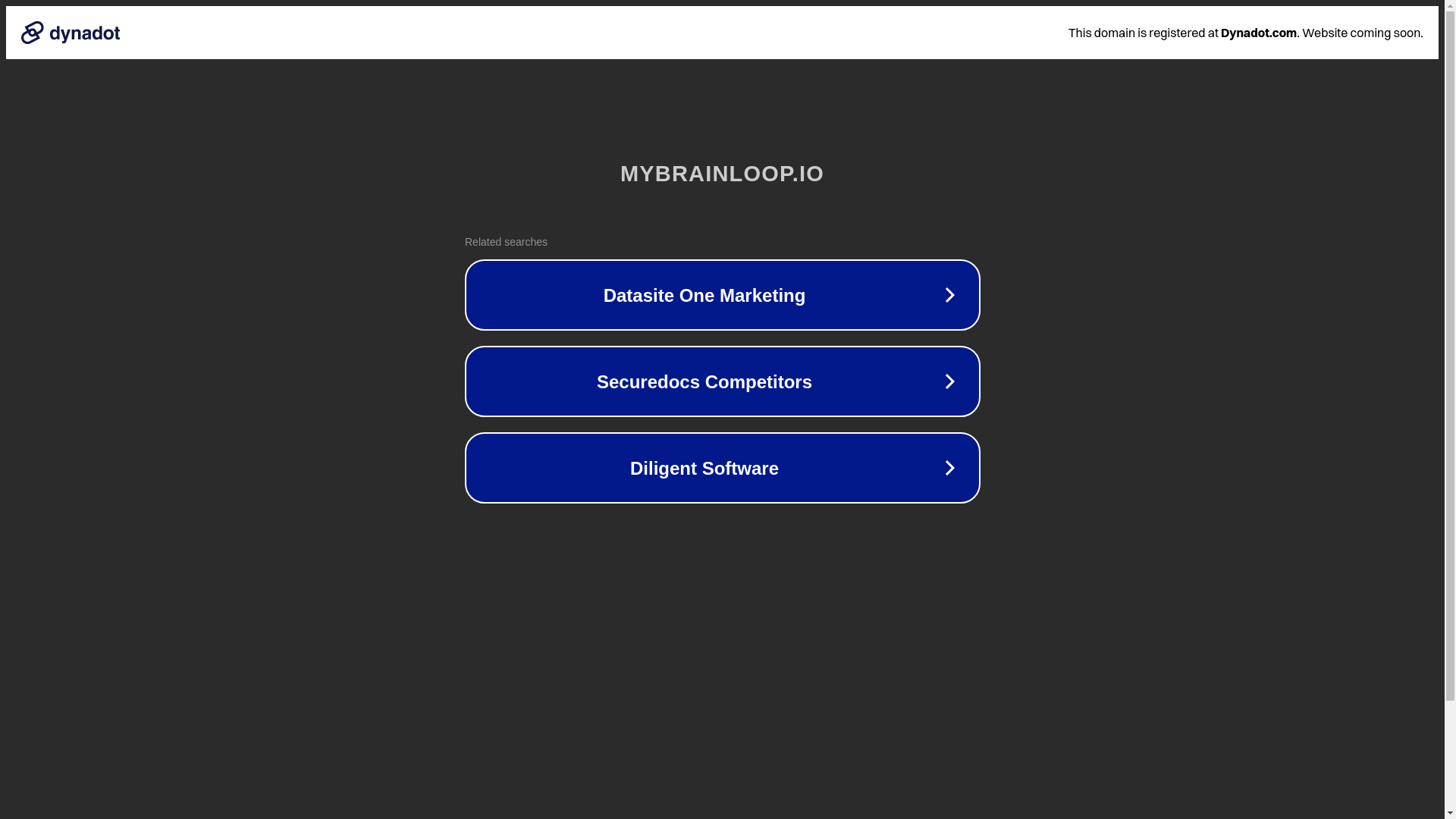 website screenshot of https://mybrainloop.io/