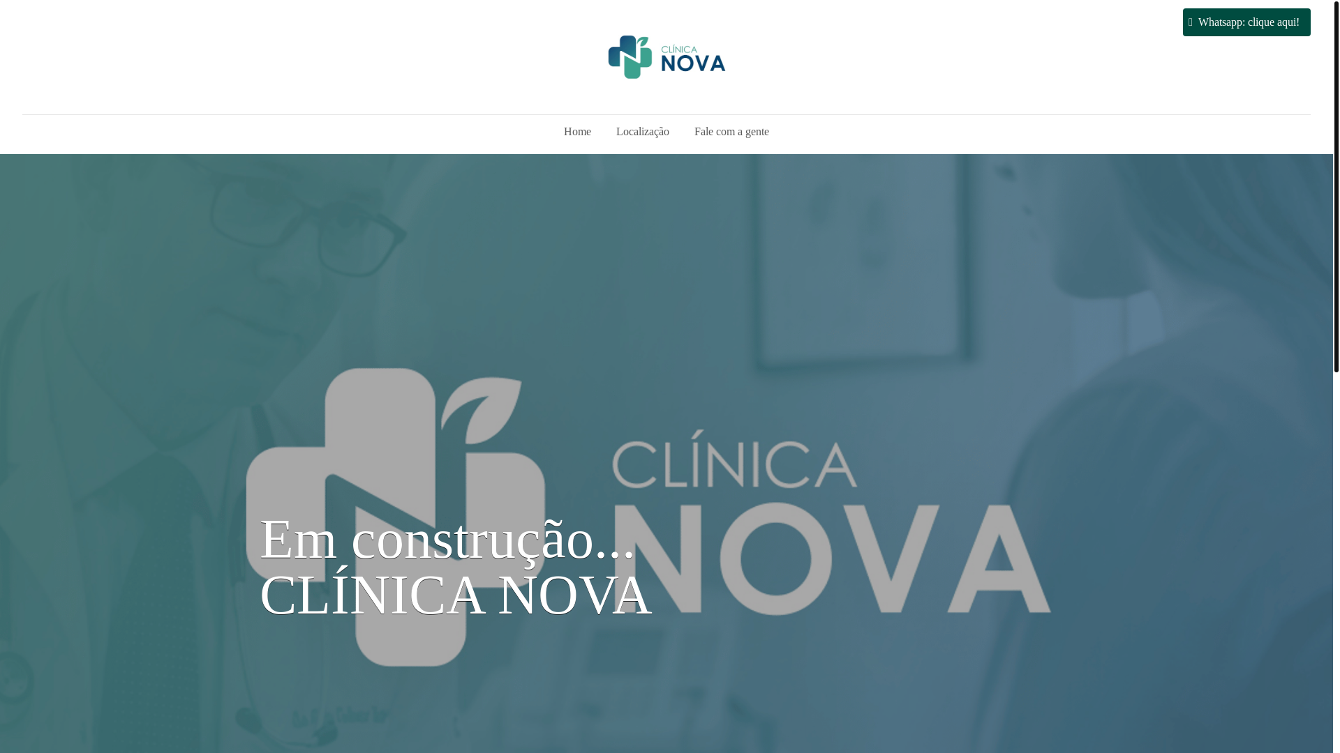 website screenshot of https://clinicanovabrumadinho.com.br/