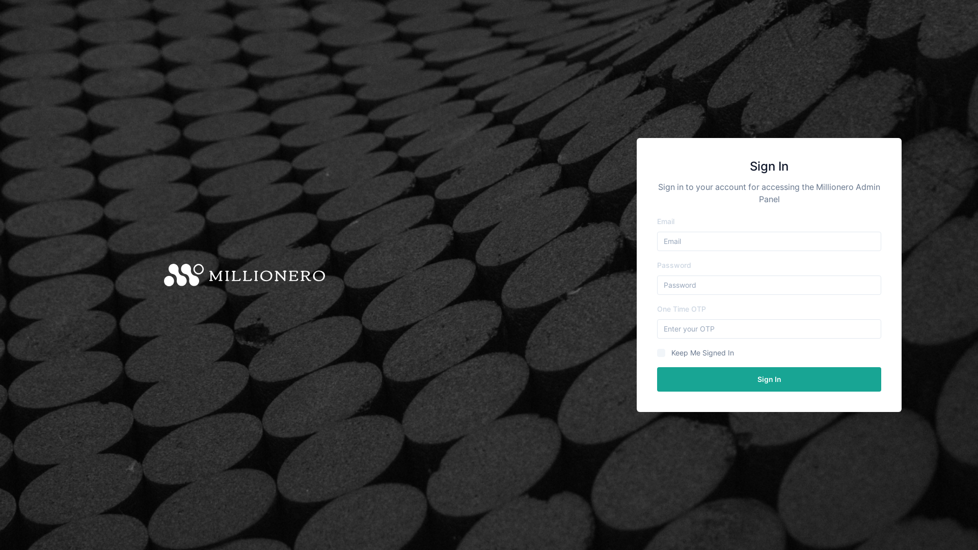 website screenshot of https://v3-sandbox-millionero-admin-panel.pages.dev/