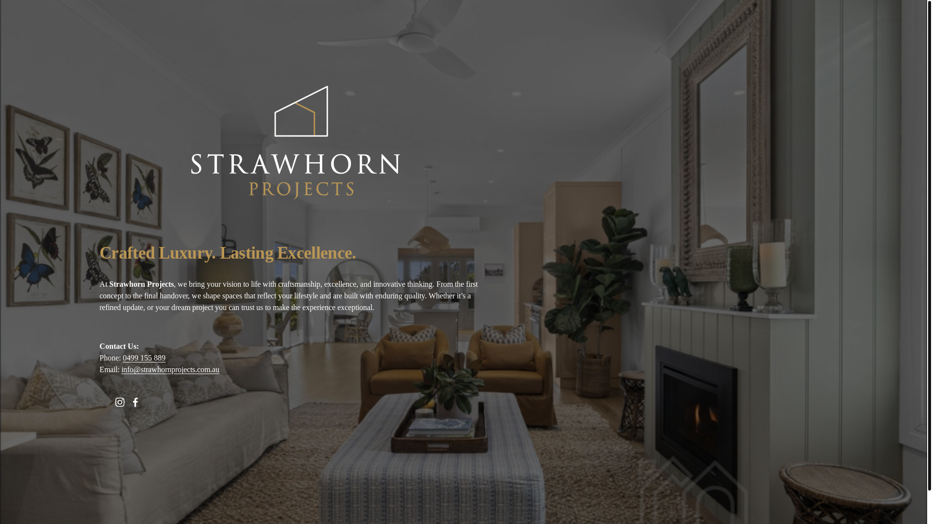 website screenshot of https://strawhornprojects.com.au/