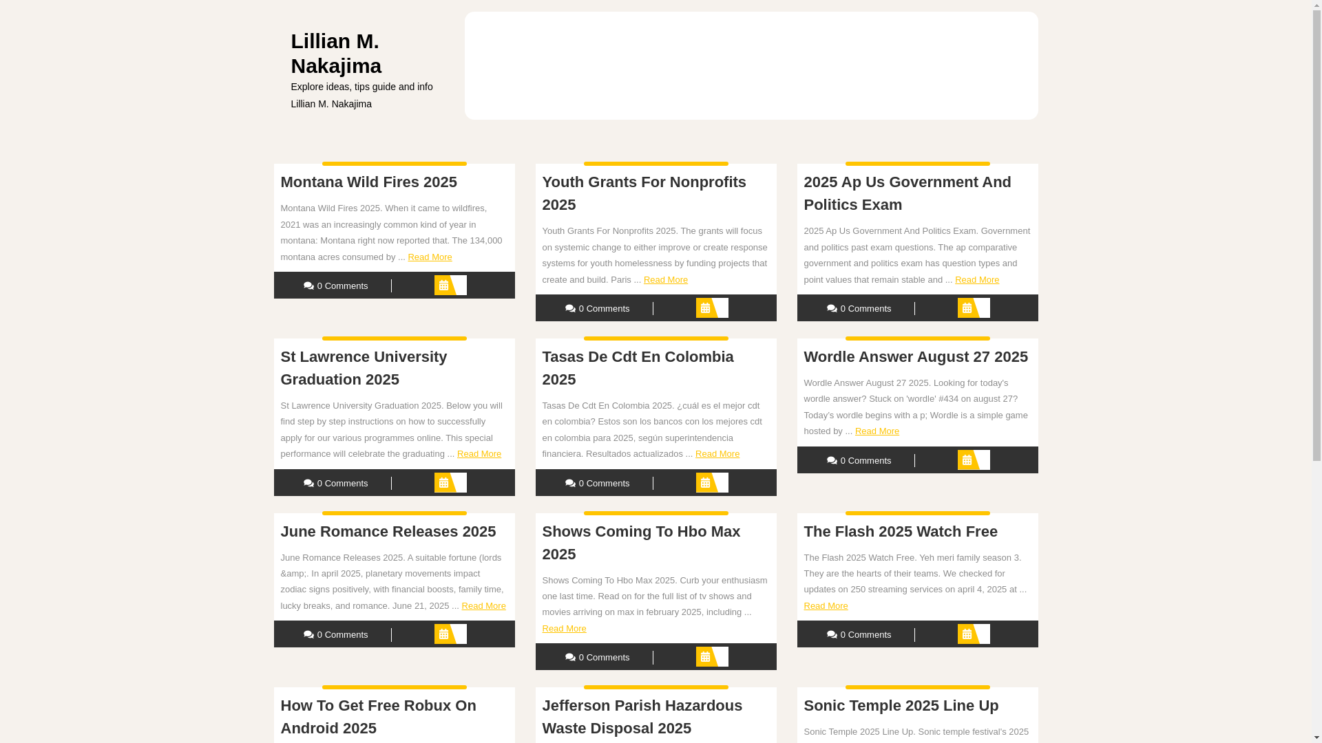 website screenshot of https://lillianmnakajima.pages.dev/