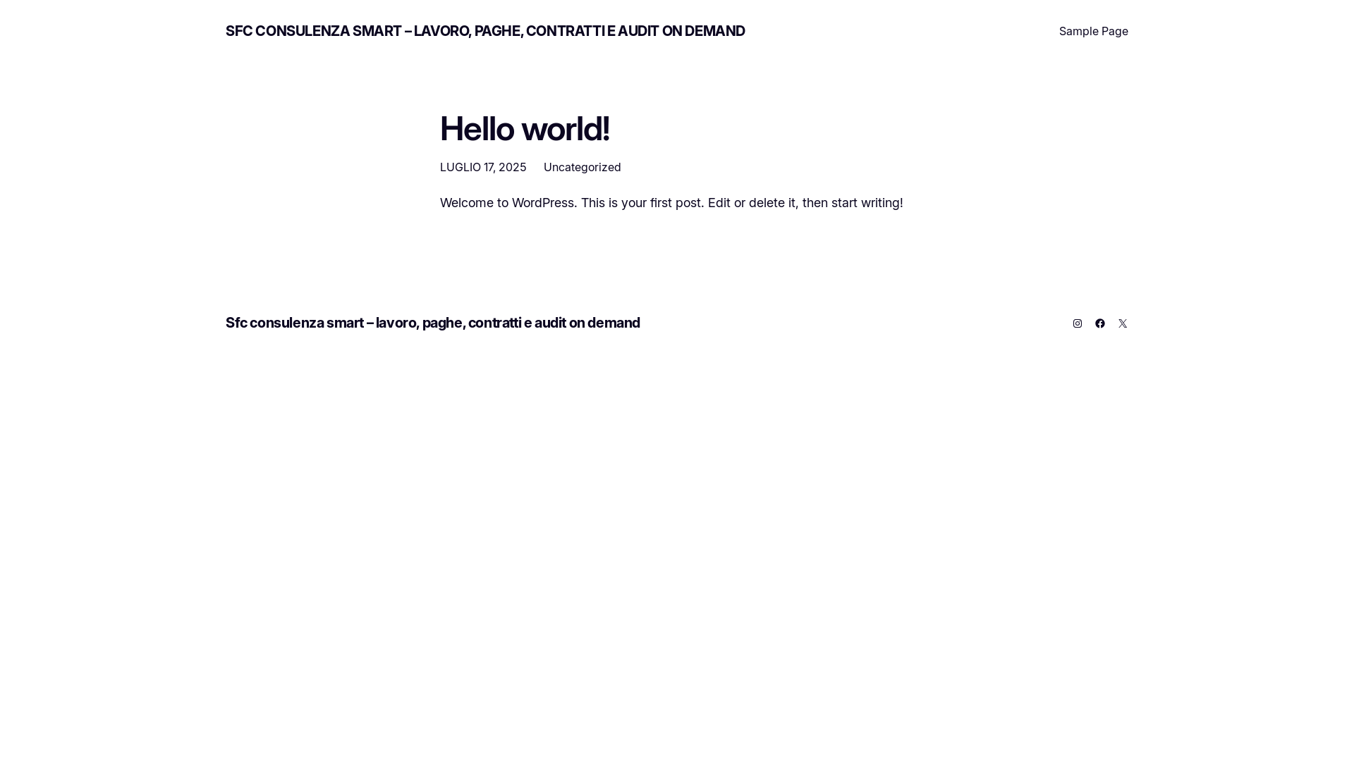 website screenshot of https://sfcconsulenzaonline.it/