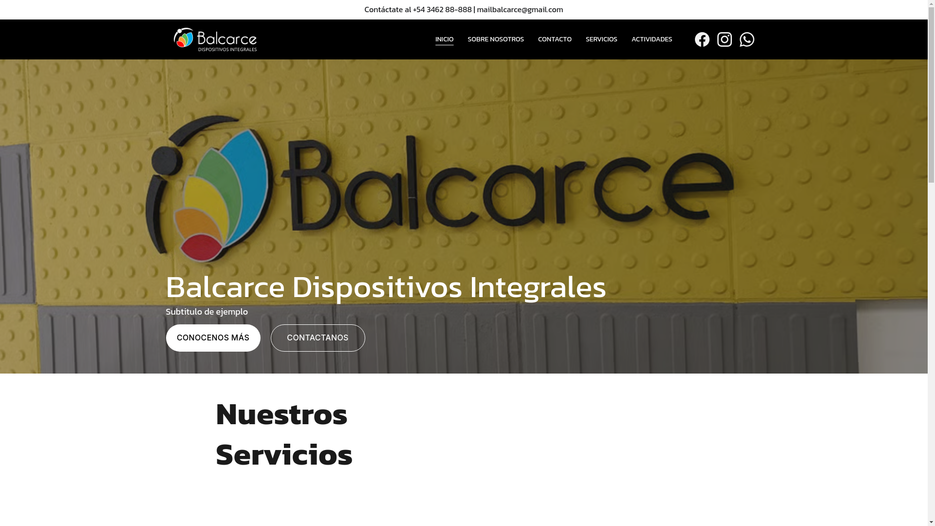 website screenshot of https://balcarcedispositivos.com/