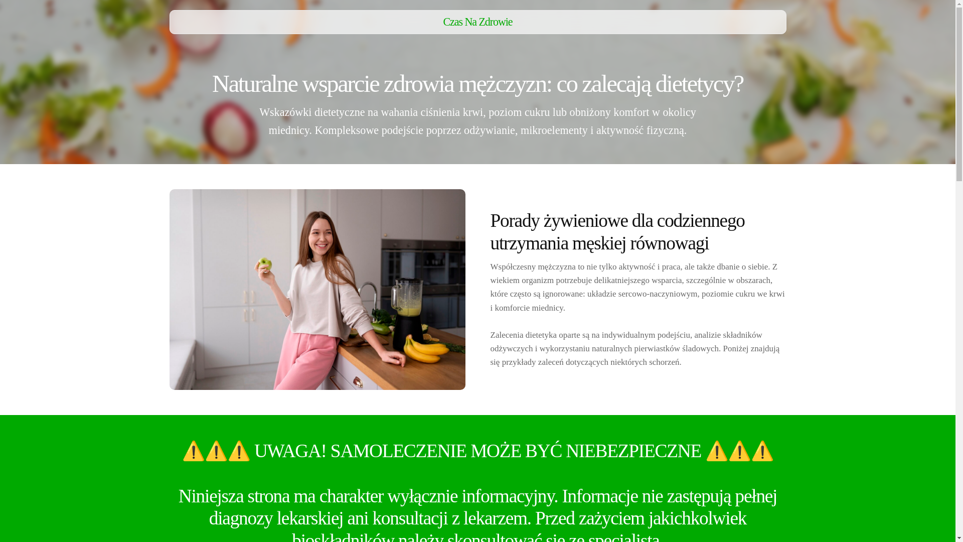 website screenshot of https://czasnazdrowietime.com/
