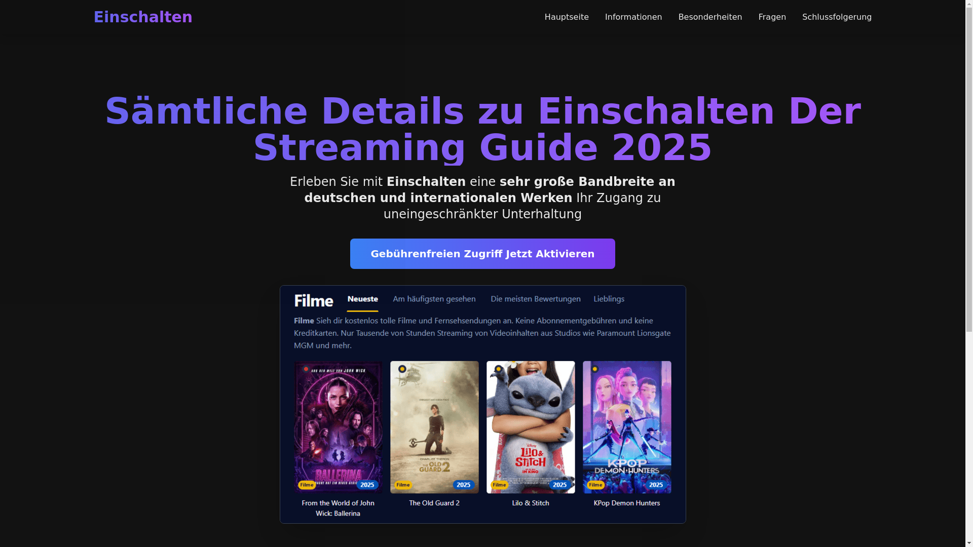 website screenshot of https://einschalten-cmrj-5e3.pages.dev/