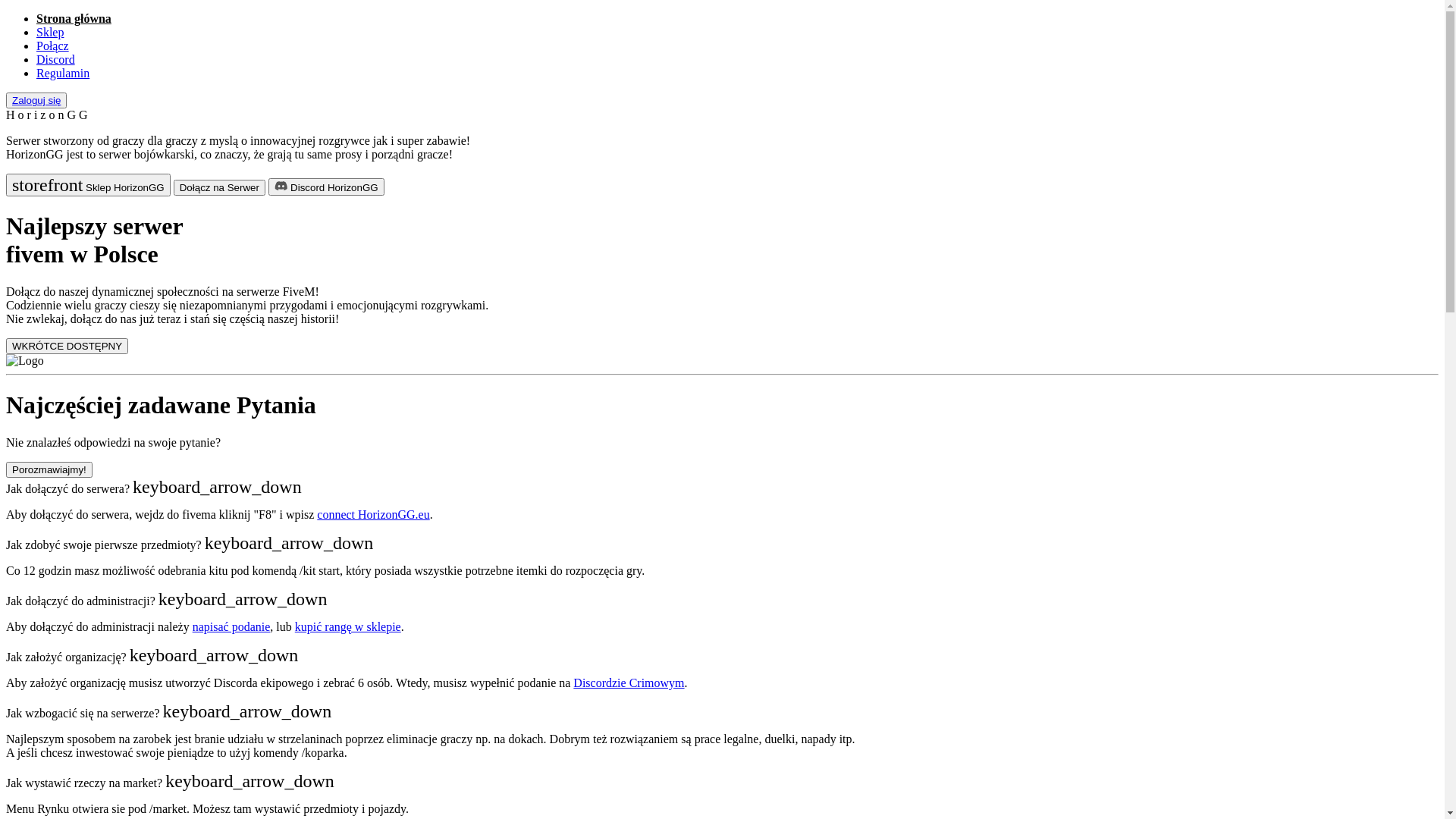 website screenshot of https://horizongg.pl/