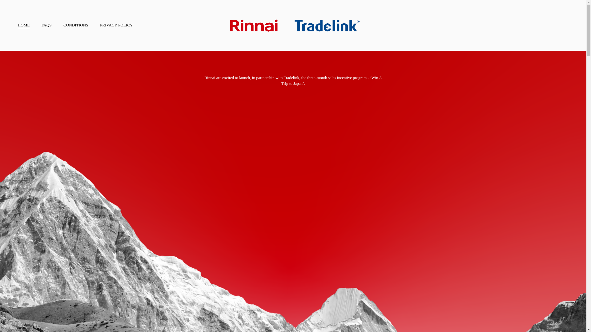 website screenshot of https://rinnaitradelink.com/