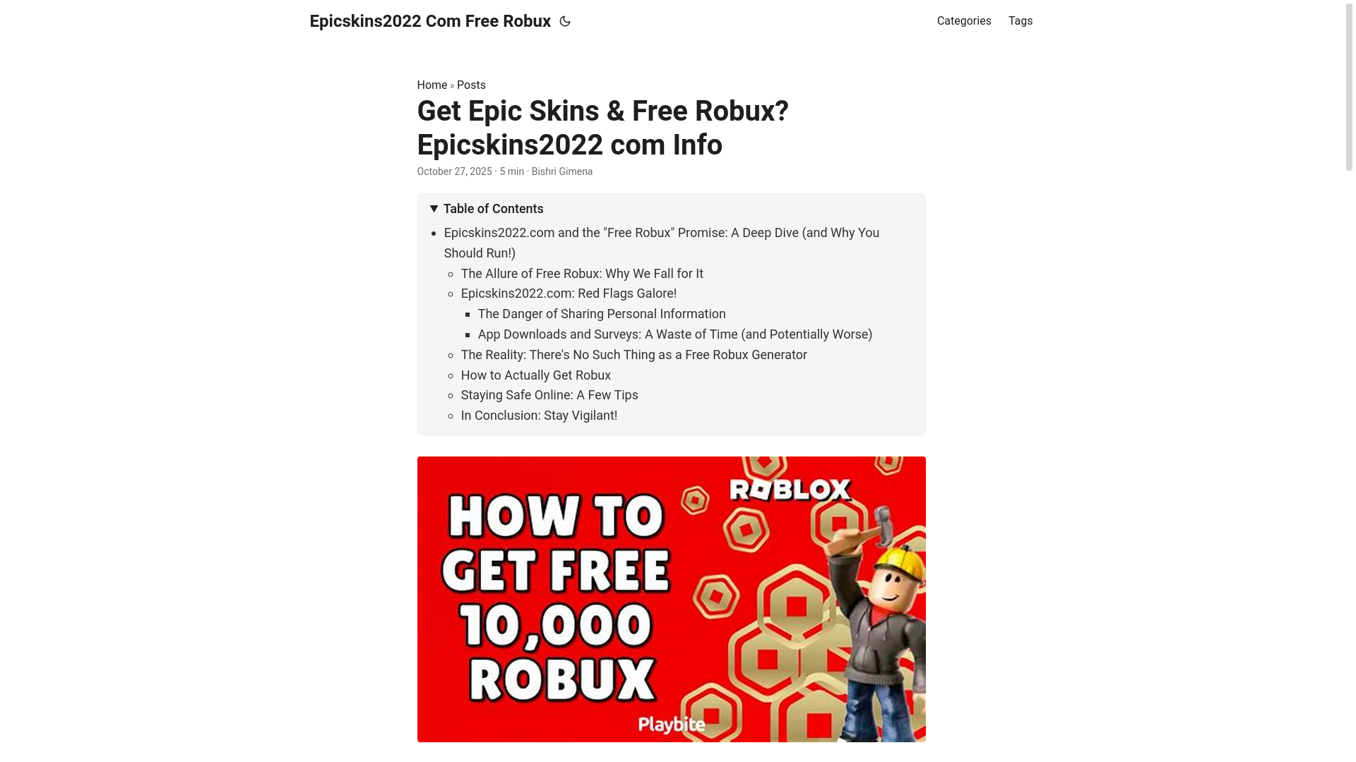website screenshot of https://epicskins2022-com-free-robux.pages.dev/