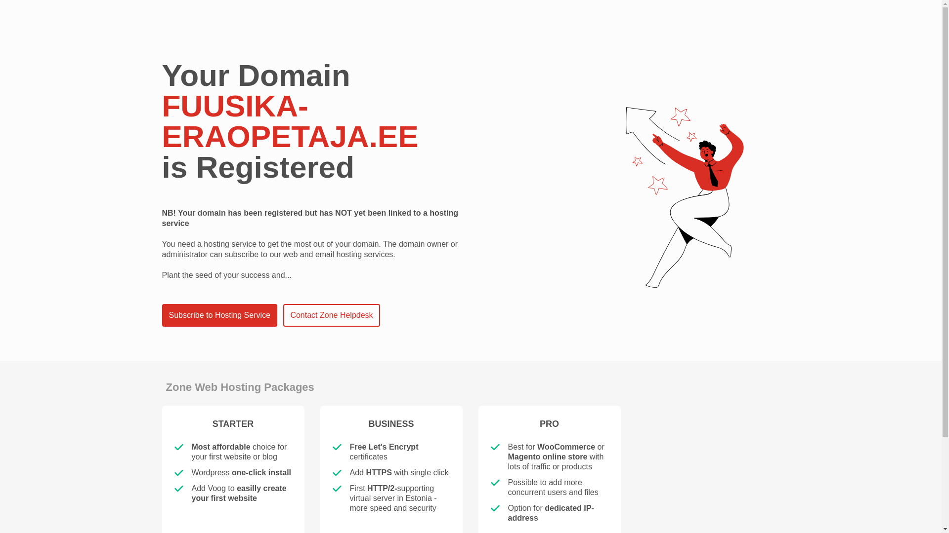 website screenshot of https://fuusika-eraopetaja.ee/