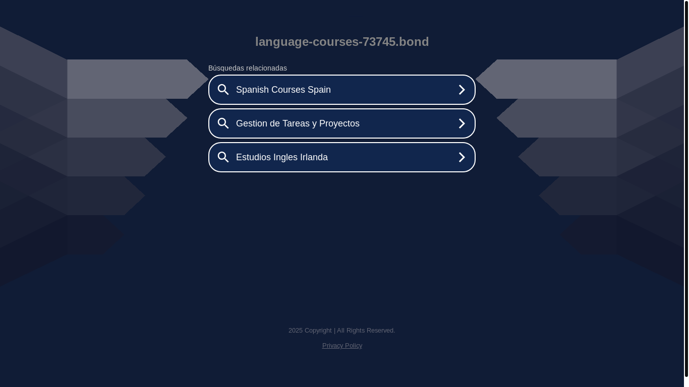 website screenshot of https://language-courses-73745.bond/