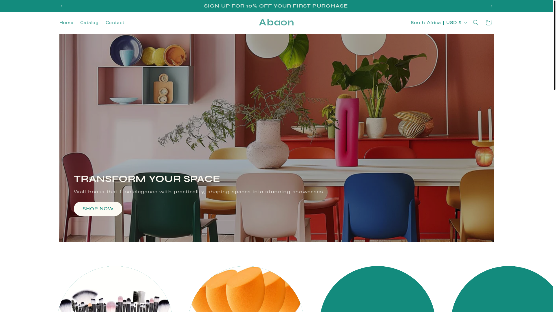 website screenshot of https://hannyo.store/