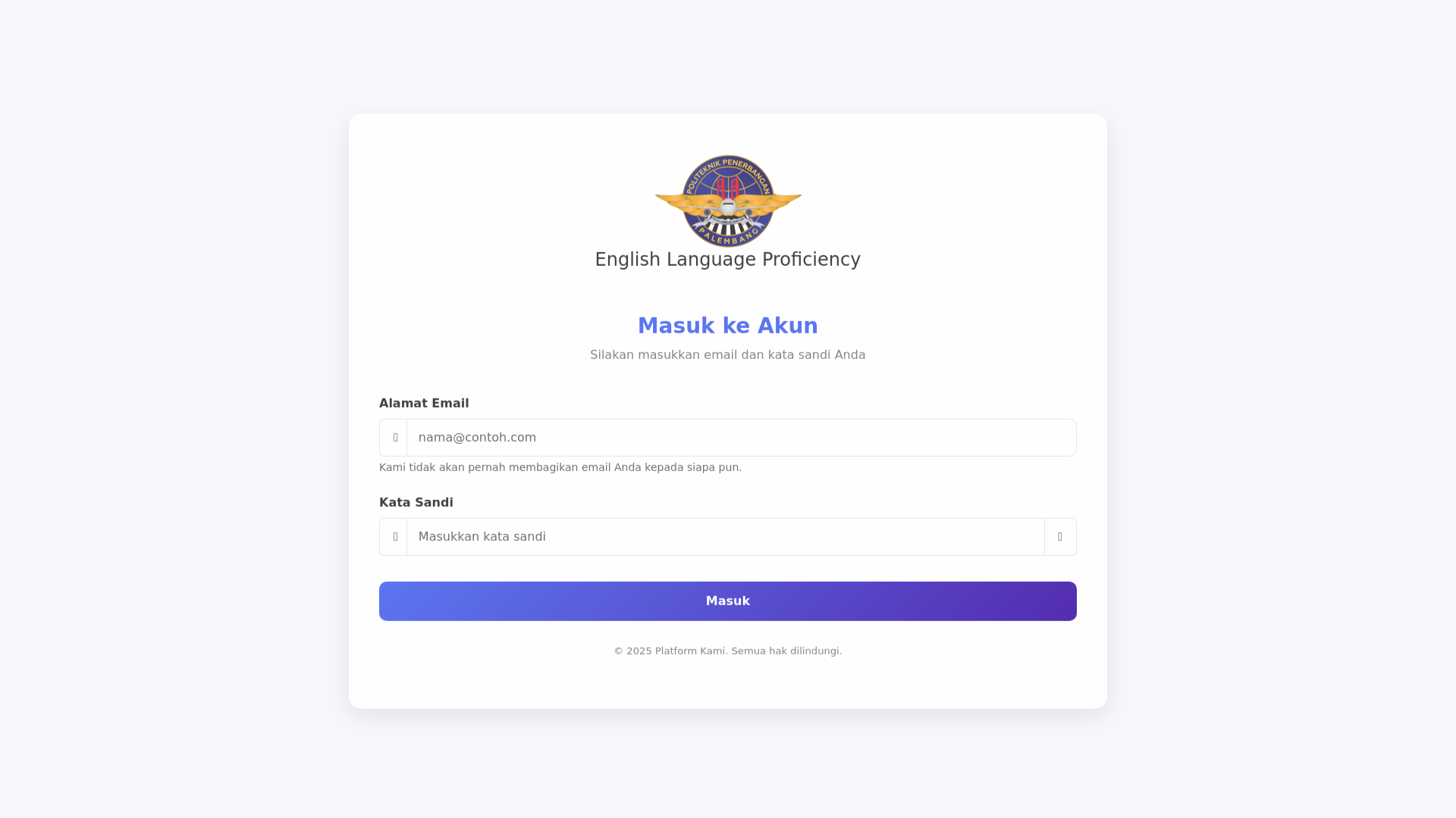 website screenshot of https://icaoelpresult.com/