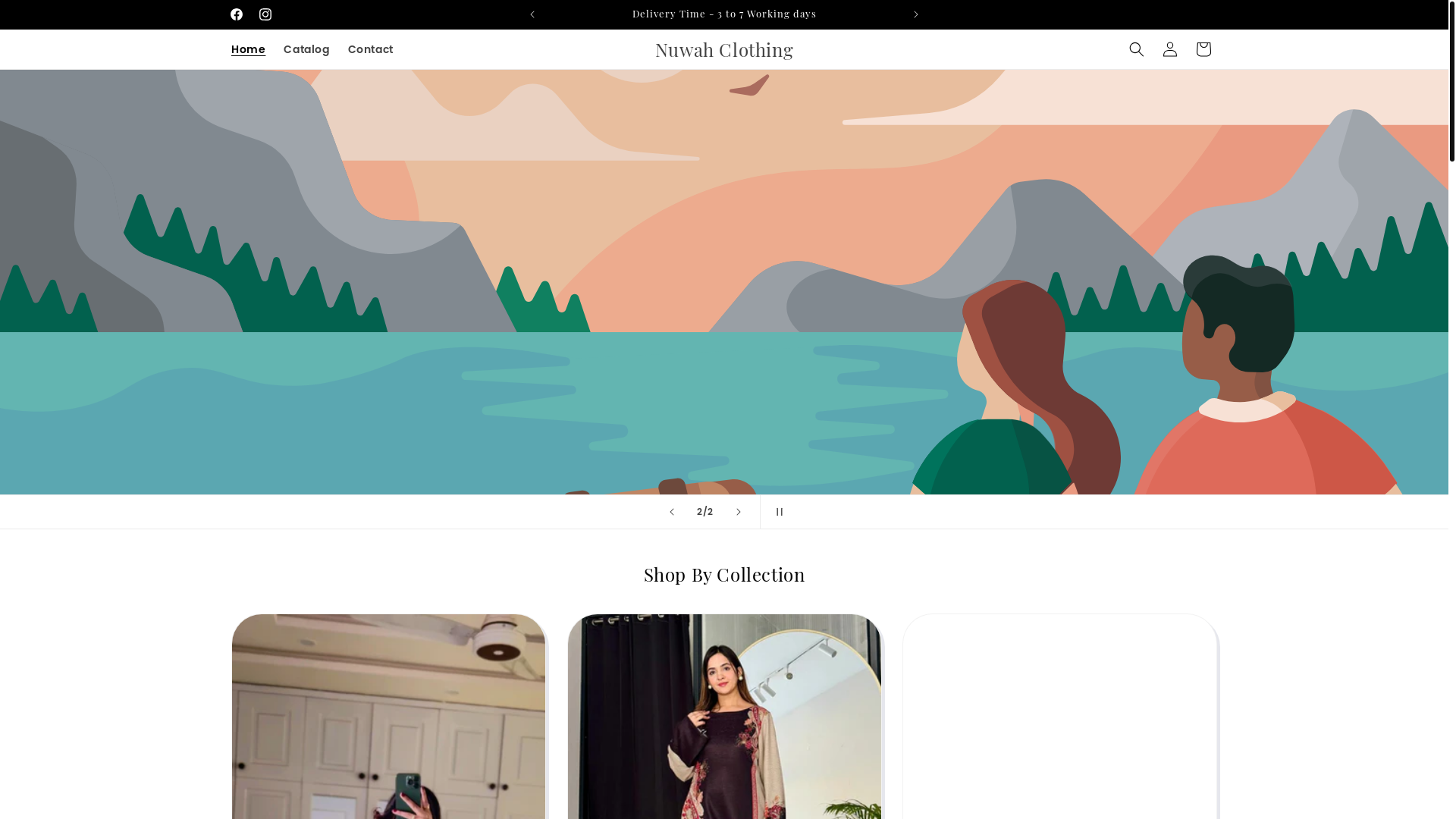 website screenshot of https://nuwahclothing.com/