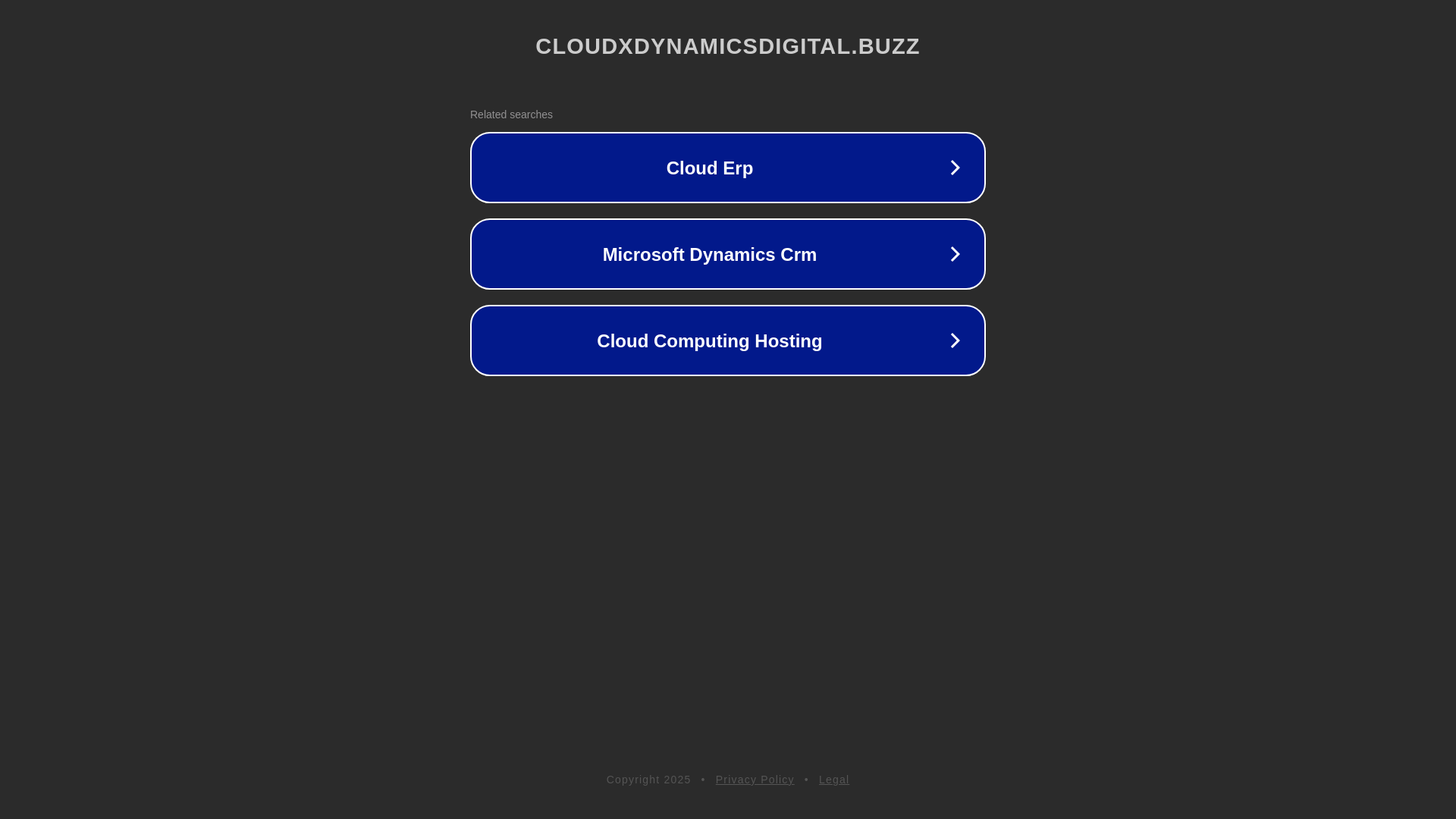 website screenshot of https://cloudxdynamicsdigital.buzz/