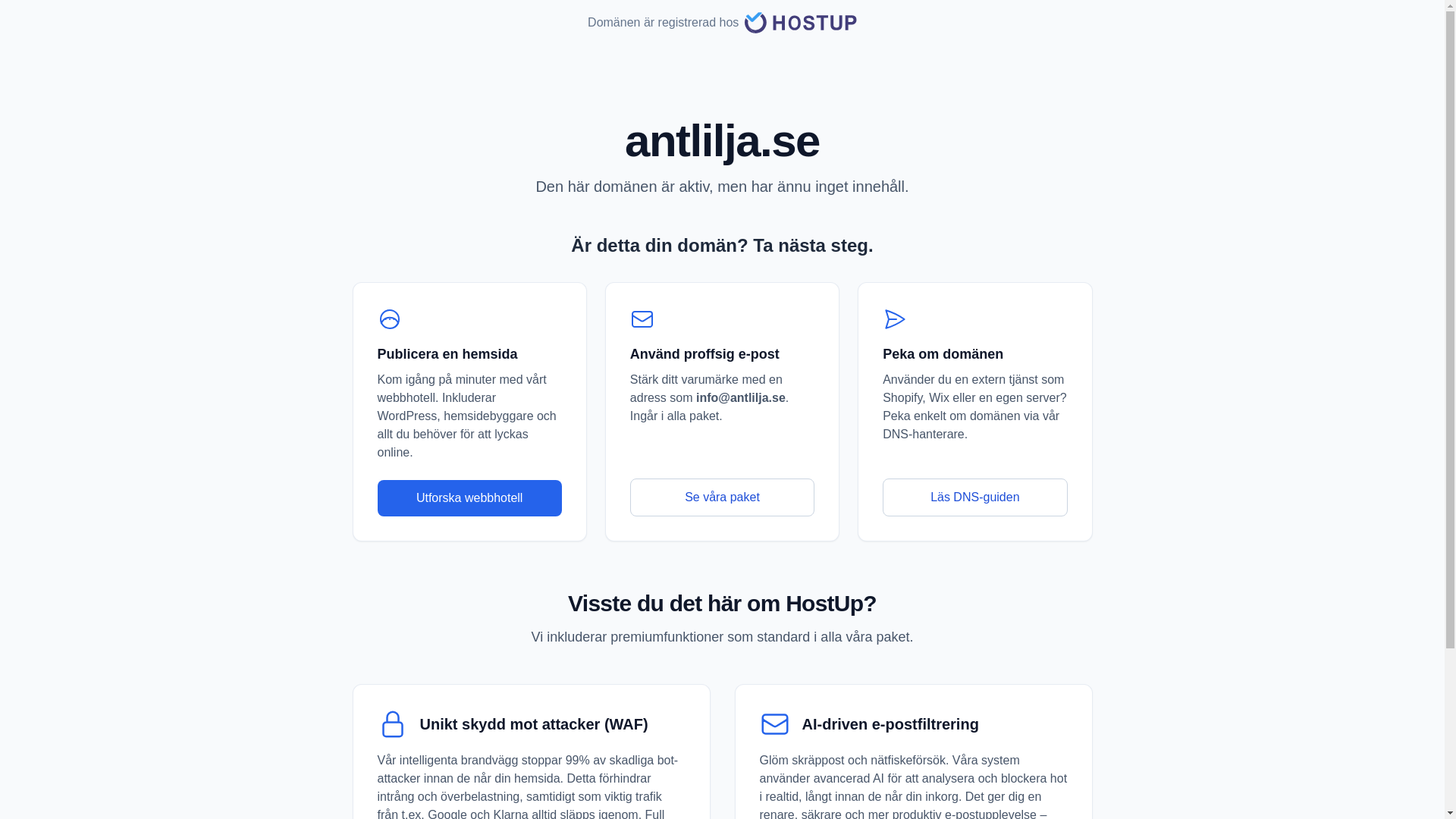 website screenshot of https://antlilja.se/