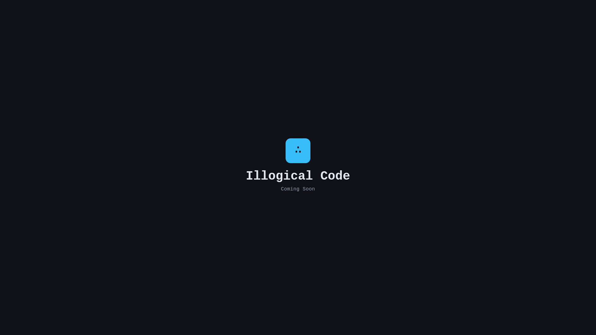 website screenshot of https://illogicalcoder.com/