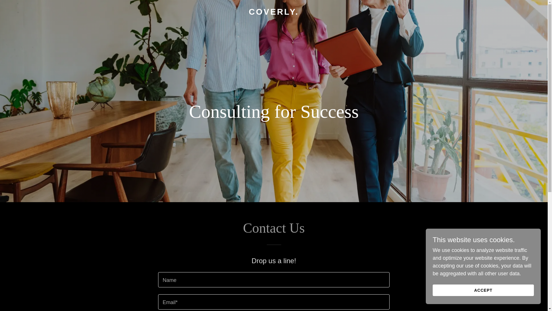 website screenshot of https://coverlyconsulting.com/
