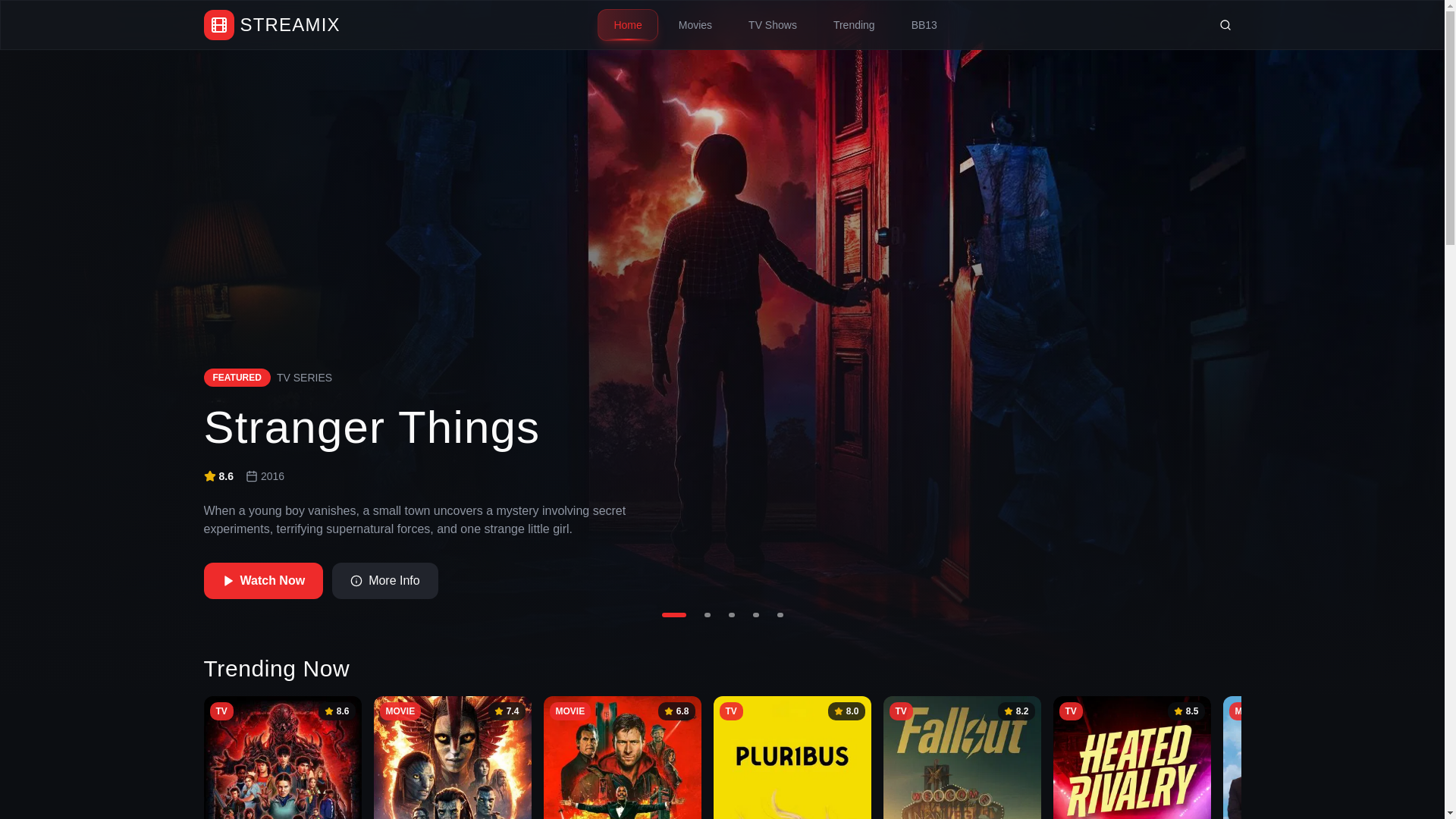 website screenshot of https://streamixapp.pages.dev/